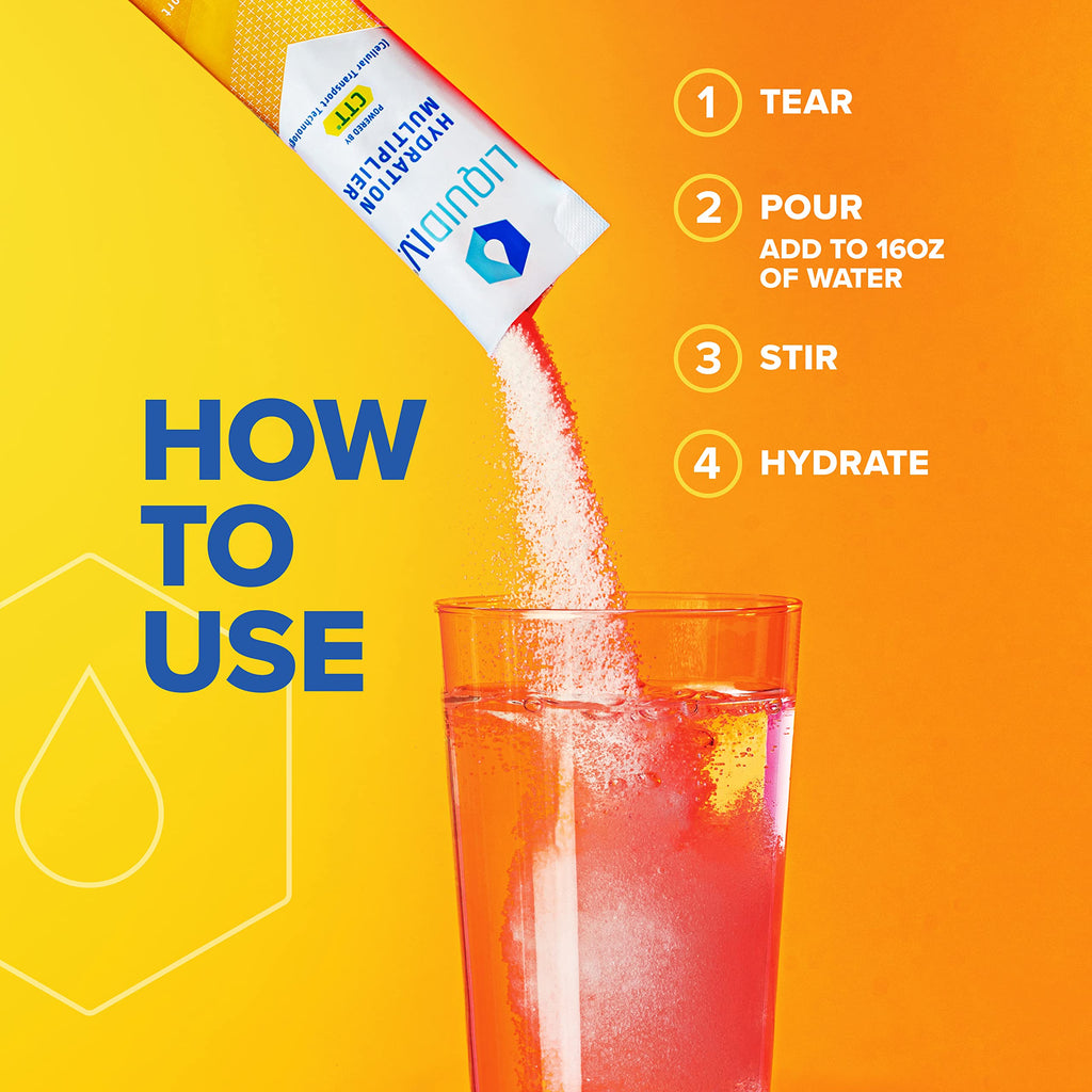 Liquid I.V. Hydration Multiplier + Immune Support - Tangerine - Hydration Powder