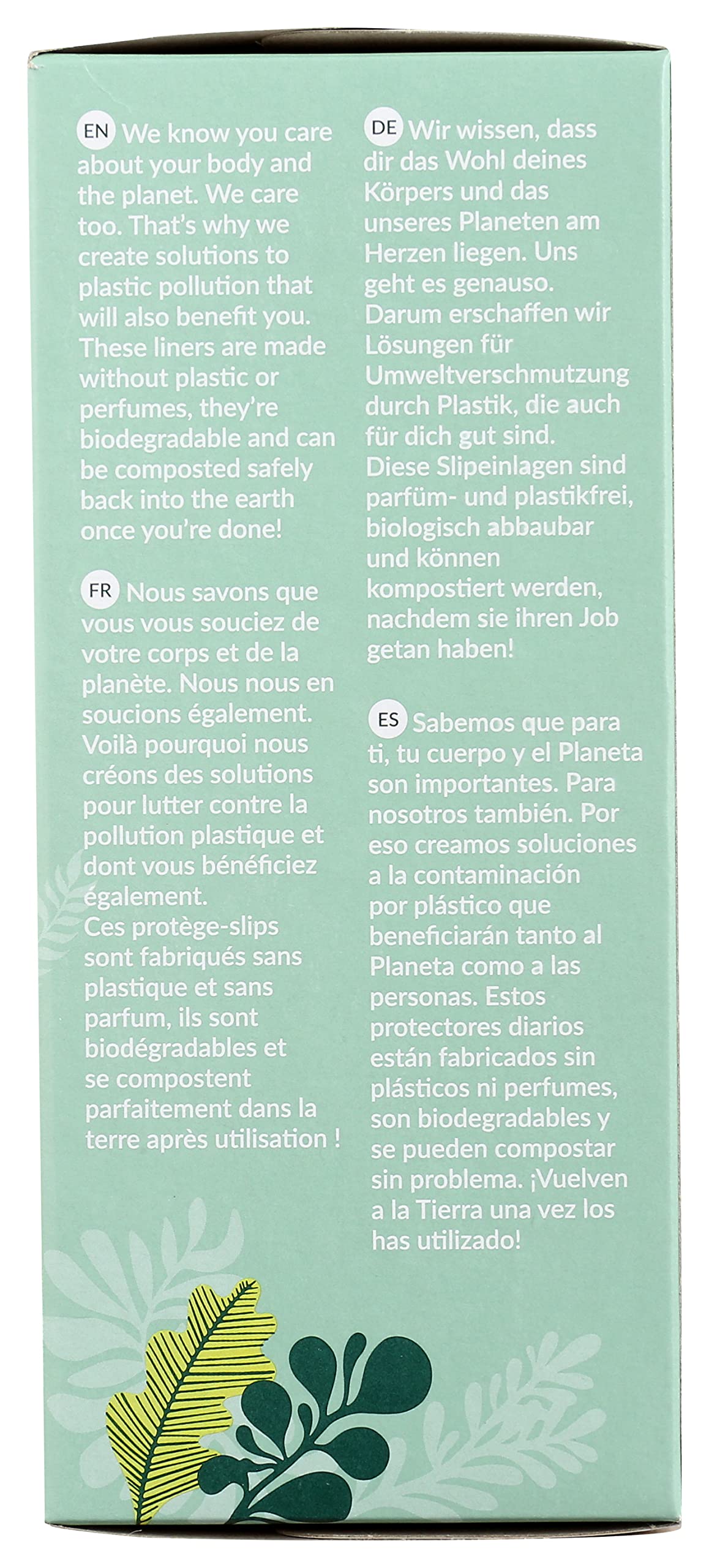 Natracare Natural Organic Curved Panty Liners, with Certified Organic Cotton, Ecologically Certified NATRACARE