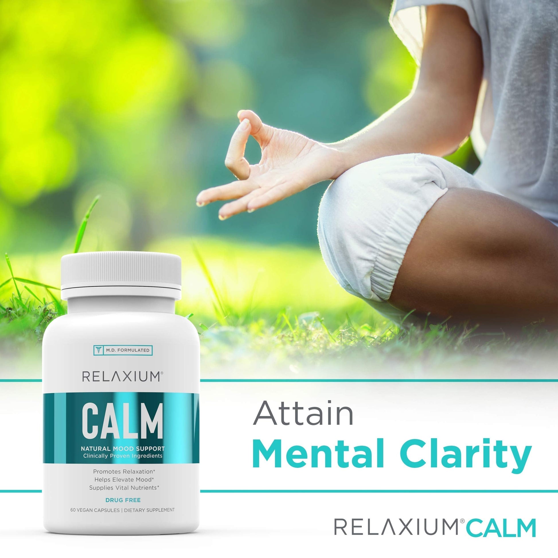 Relaxium Calm, Non-Habit Forming, Stress & Mood Support Supplement Relaxium