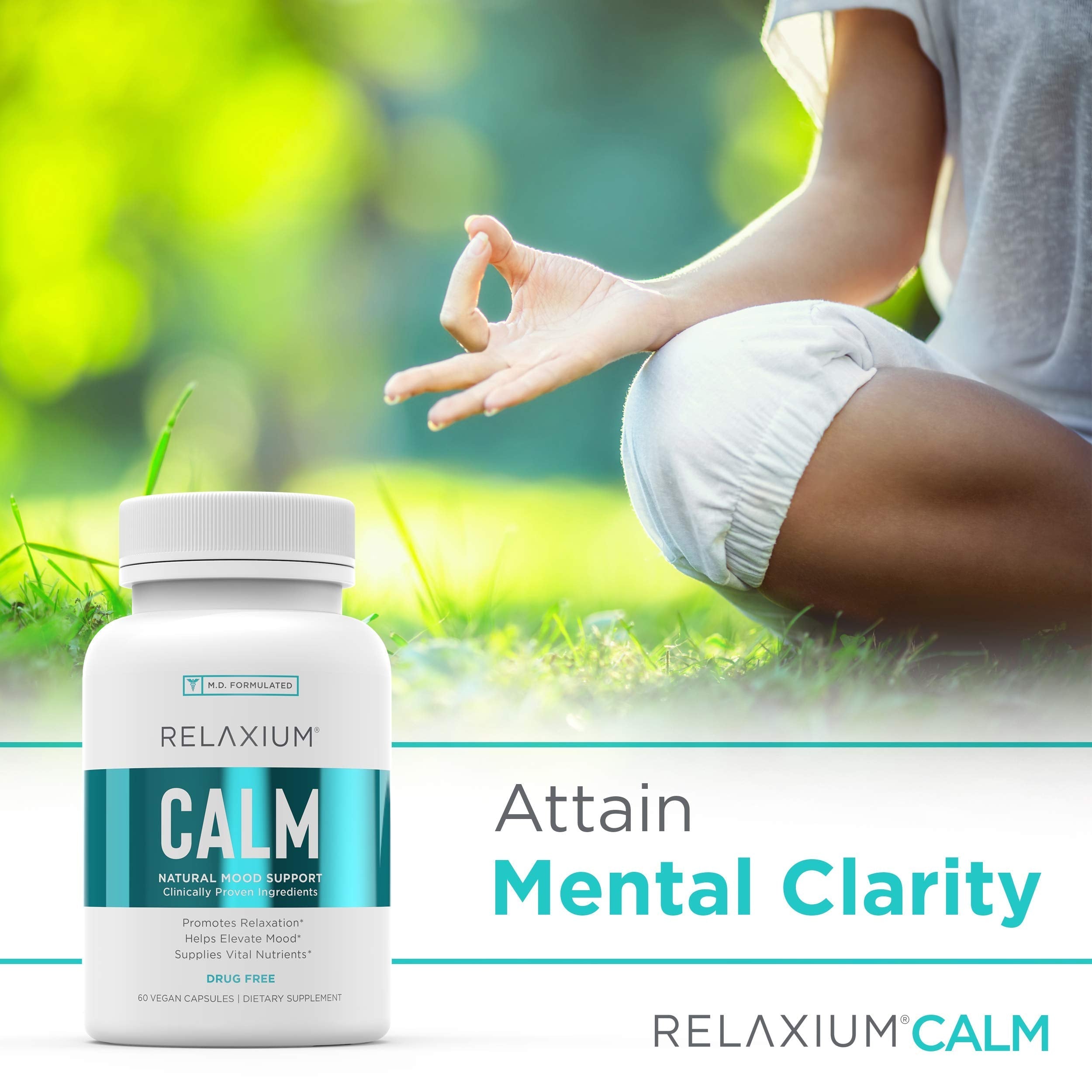 Relaxium Calm, Non-Habit Forming, Stress & Mood Support Supplement Relaxium