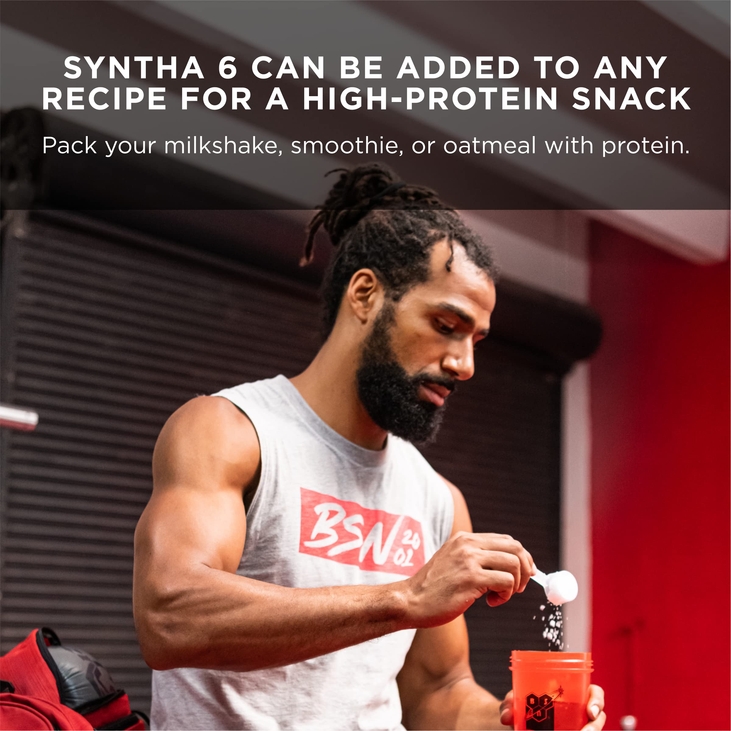 BSN SYNTHA-6 Whey Protein Powder, Strawberry Protein Powder with Micellar Casein BSN