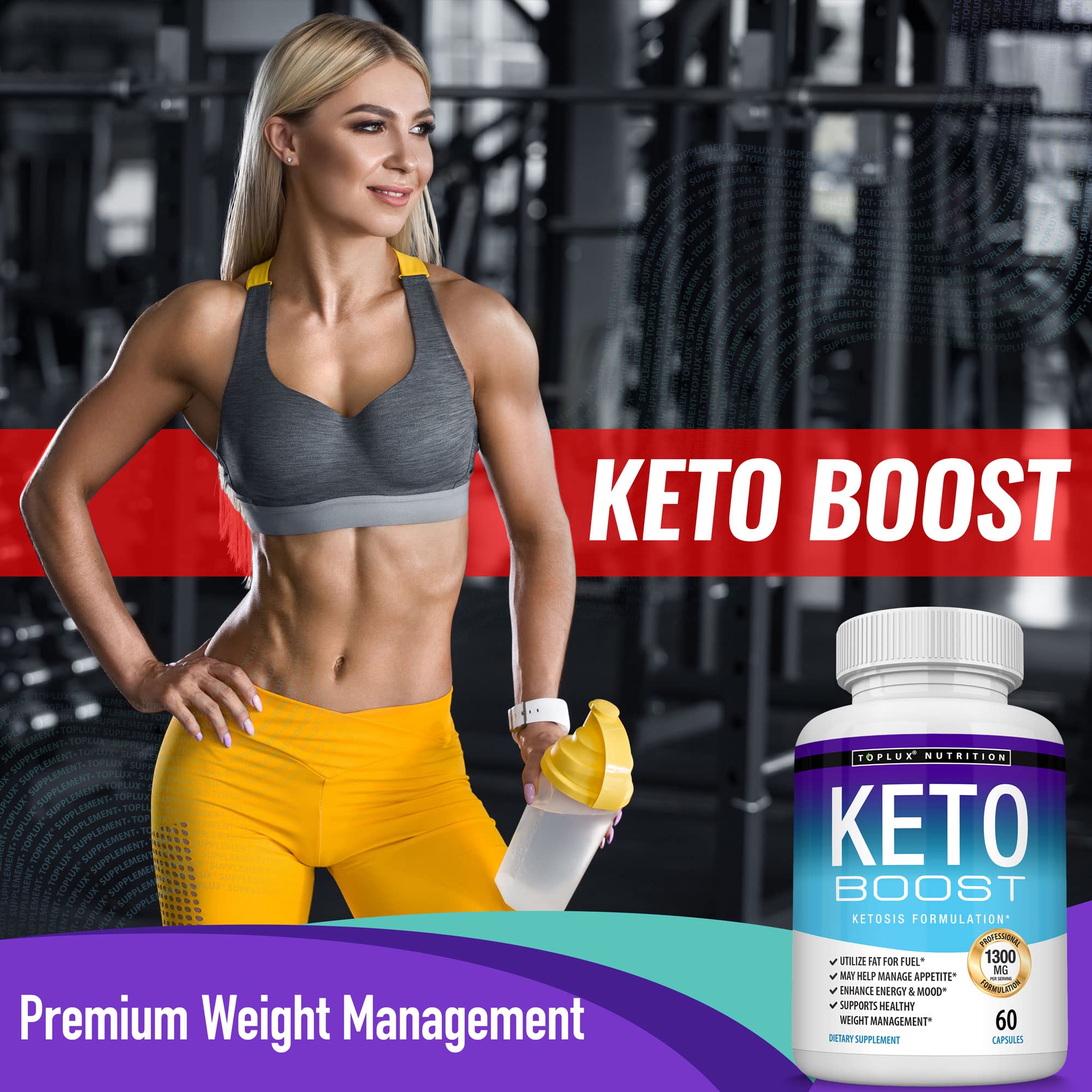 Keto Boost Diet Pills Ketosis Supplement - Natural Exogenous Keto Formula Support Energy