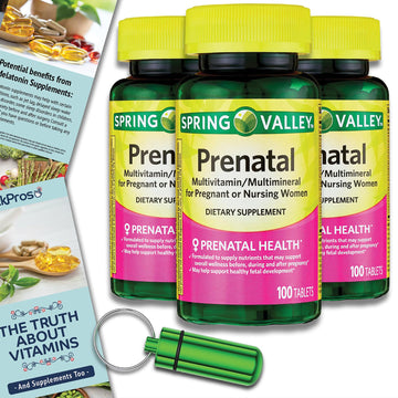 Spring Valley Prenatal Multivitamin/Multimineral for Pregnant and Nursing Women Dietary Supplement 