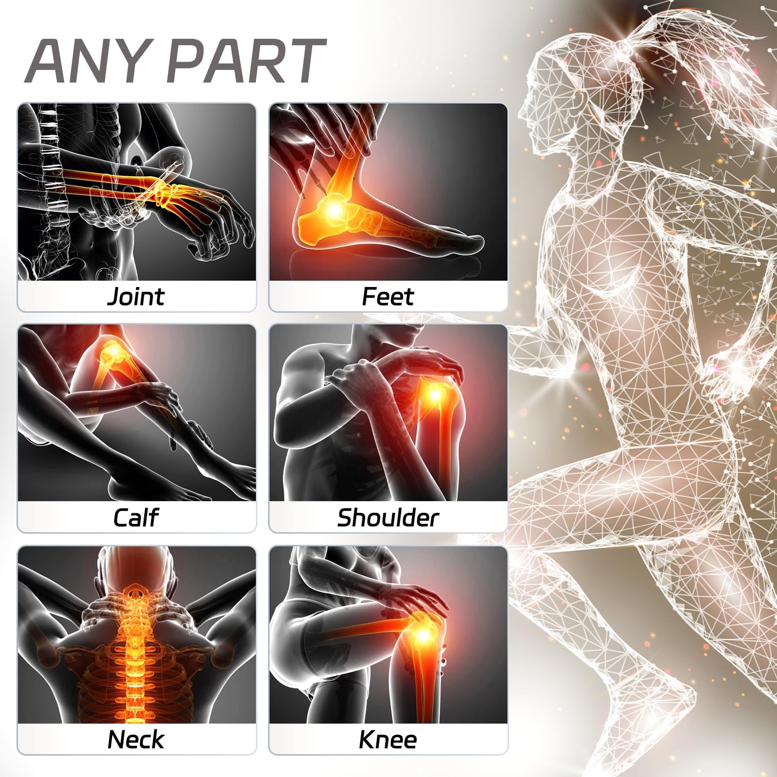 Shomterade Red Light for Face with Base, 100LEDs 3-in-1 Chips Infrared Light Lamp, 660nm ＆850nm Shomterade