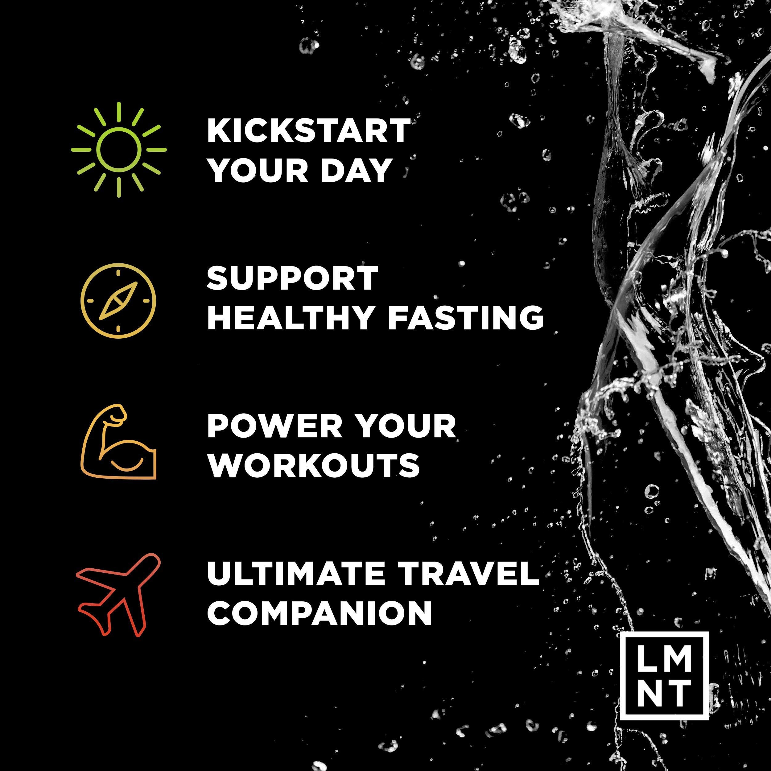 LMNT Keto Electrolyte Powder Packets | Paleo Hydration Powder | No Sugar, No Artificial