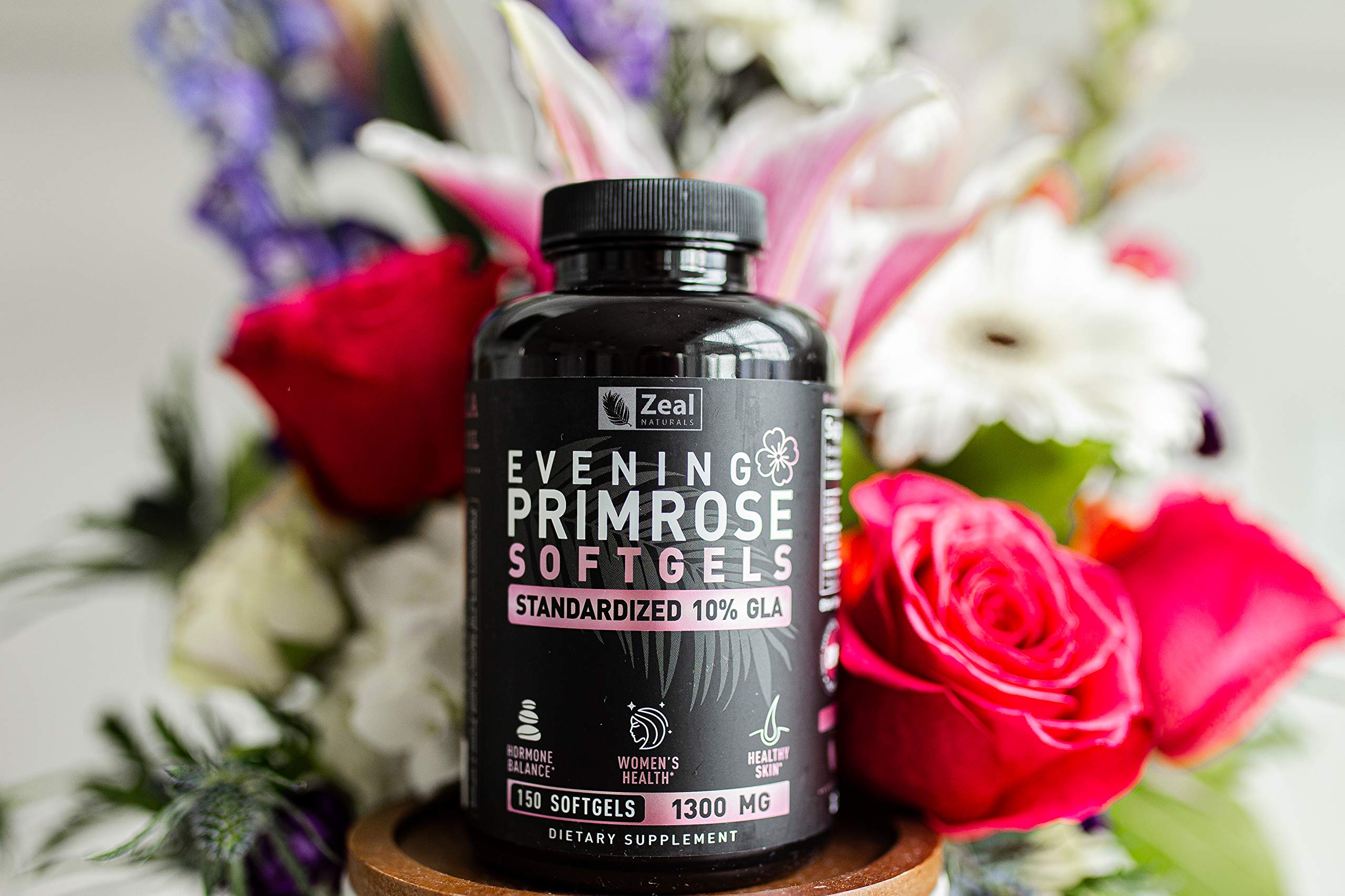 Evening Primrose Oil Capsules (150 Liquid Softgels | 1300mg) Premium Evening Primrose Oil – Natural Zeal Naturals