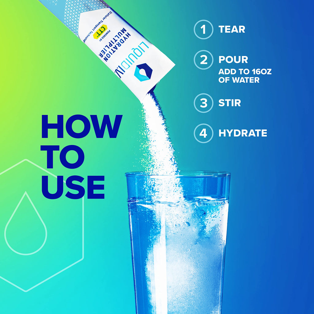 Liquid I.V. Hydration Multiplier + Probiotic Kombucha - Tart Green Apple - Hydration Powder