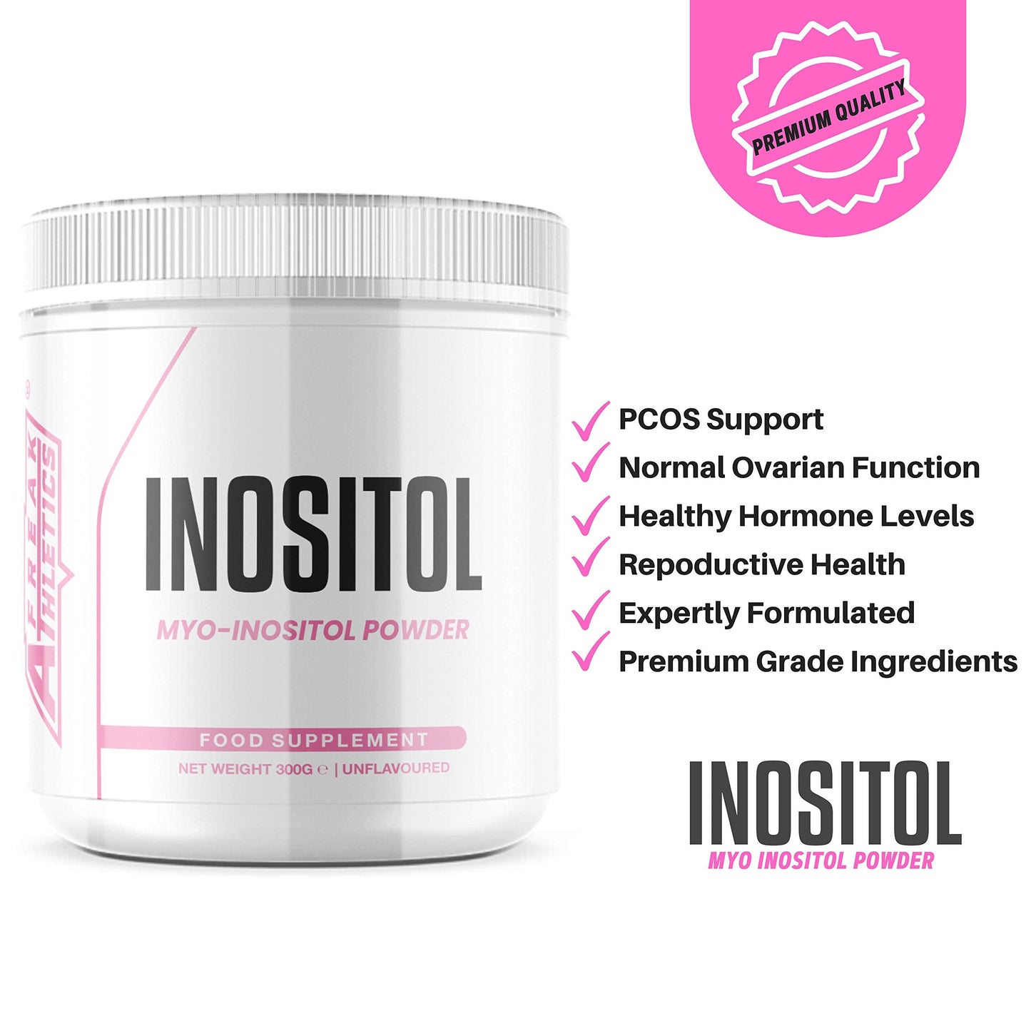 Inositol (Myo-Inositol) Powder 300g | Premium Myo Inositol Powder - Supports Women