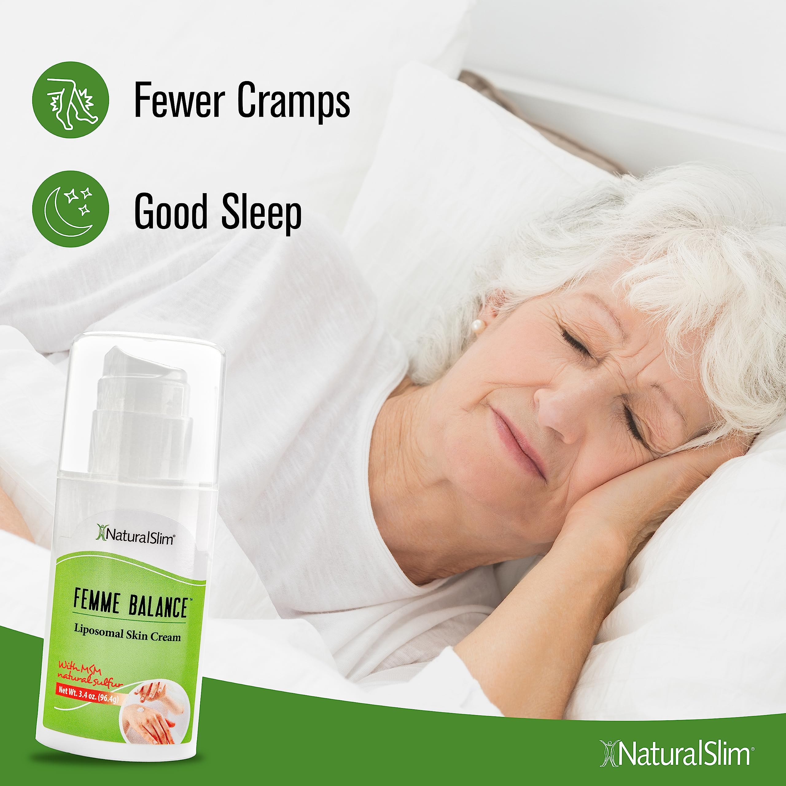 NaturalSlim Femme Balance - Progesterone Cream for Women - Natural Hormonal Balance & Menopause NaturalSlim
