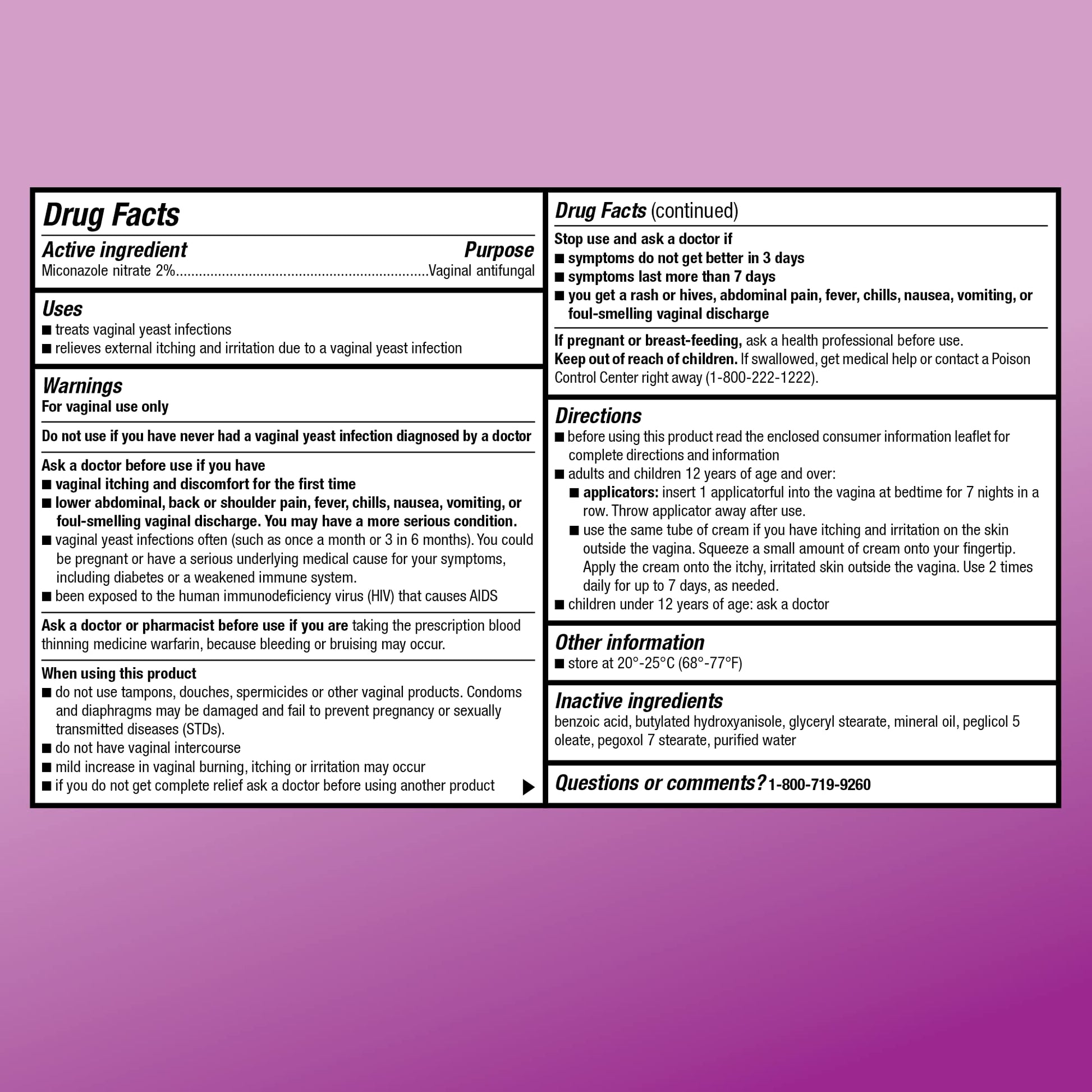 Amazon Basic Care Miconazole 7, Miconazole Nitrate Vaginal Cream 2 Percent, 7-Day Yeast Infection Amazon Basic Care