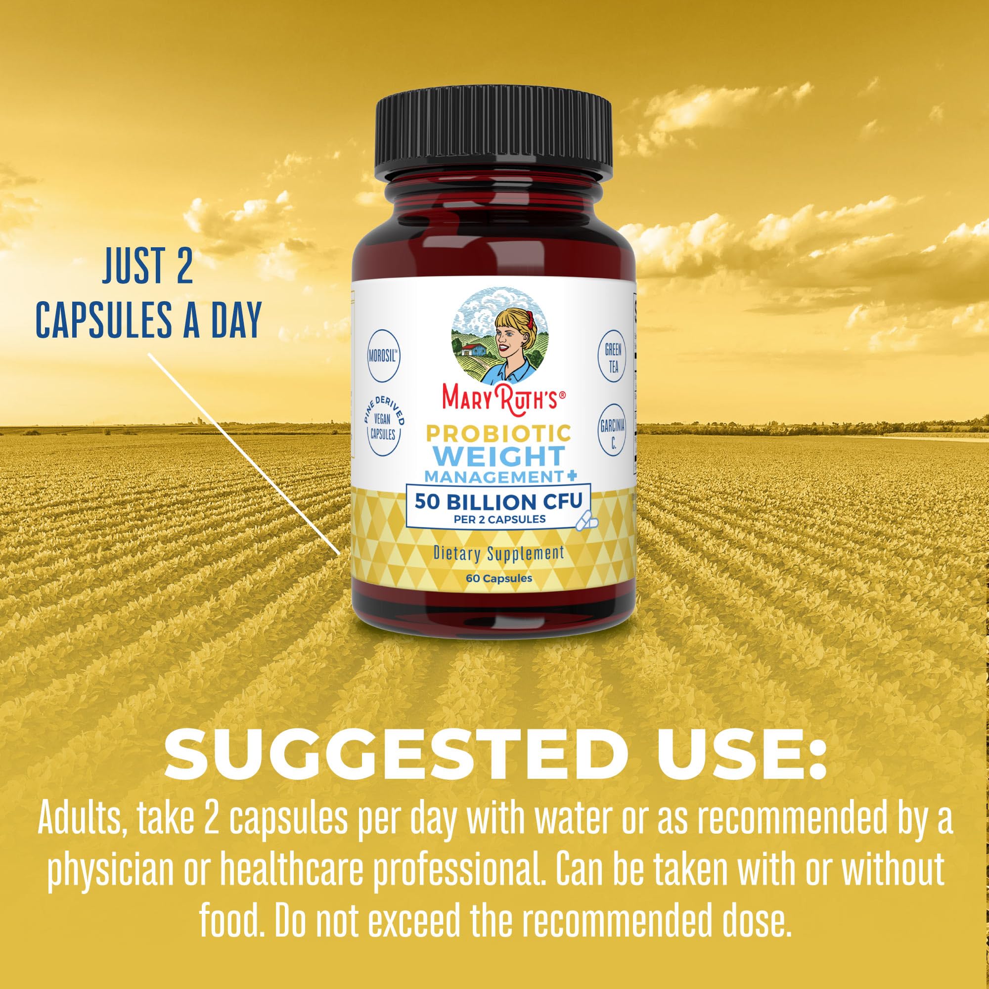 MaryRuth Organics Probiotics Capsule for Women & Men | Weight Management | Digestive MaryRuth Organics