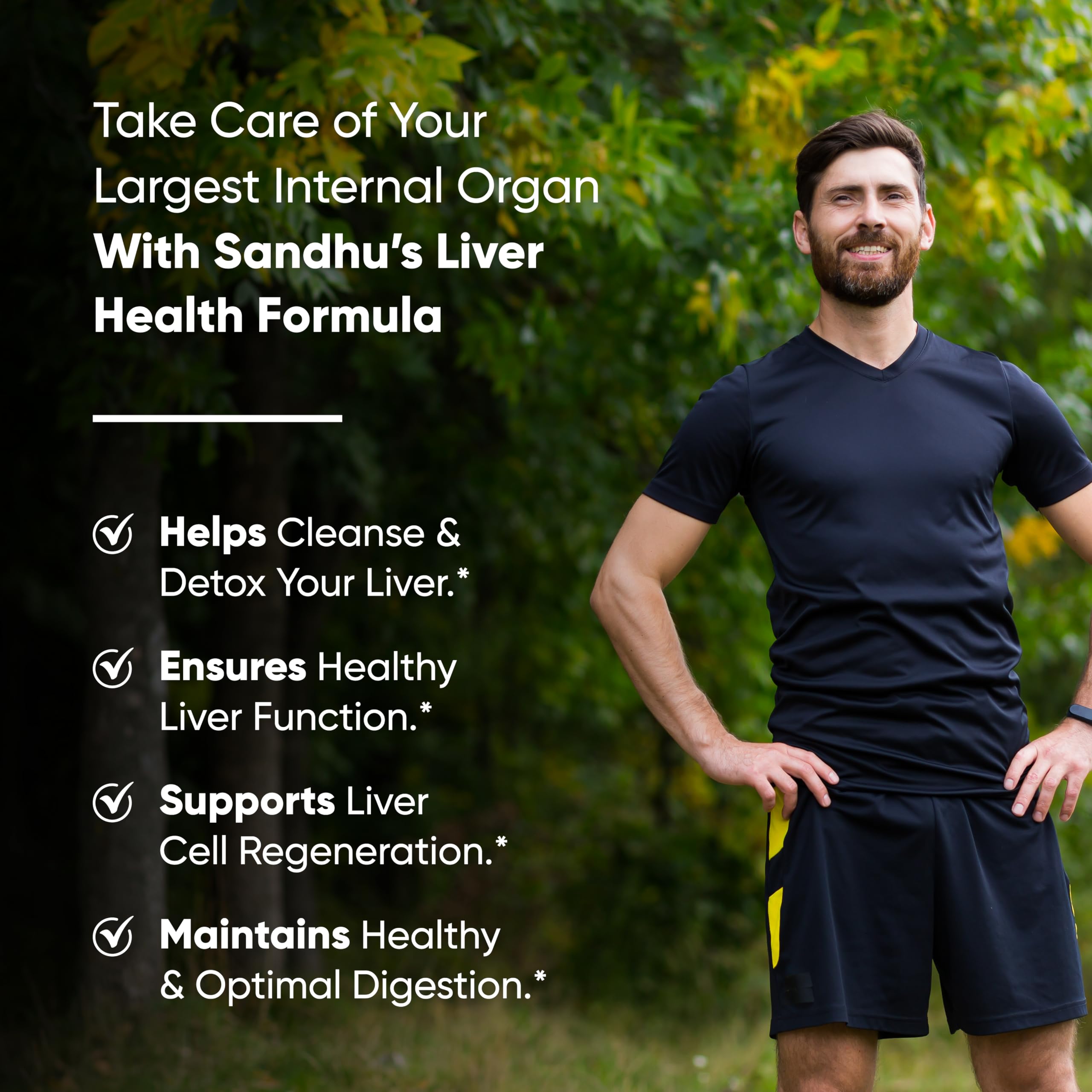 Sandhu's Liver Renew Cleanse Detox, Repair & Support |70 Capsules| 1 Month+ Supply Sandhu's