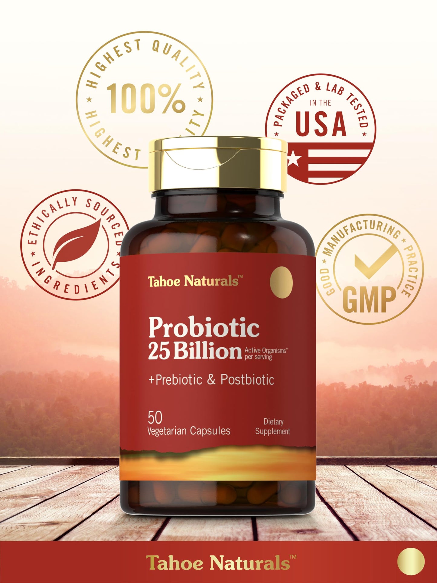 Carlyle Prebiotic, Probiotic & Postbiotic | 25 Billion CFU | 60 Powder Pills | Men and Women