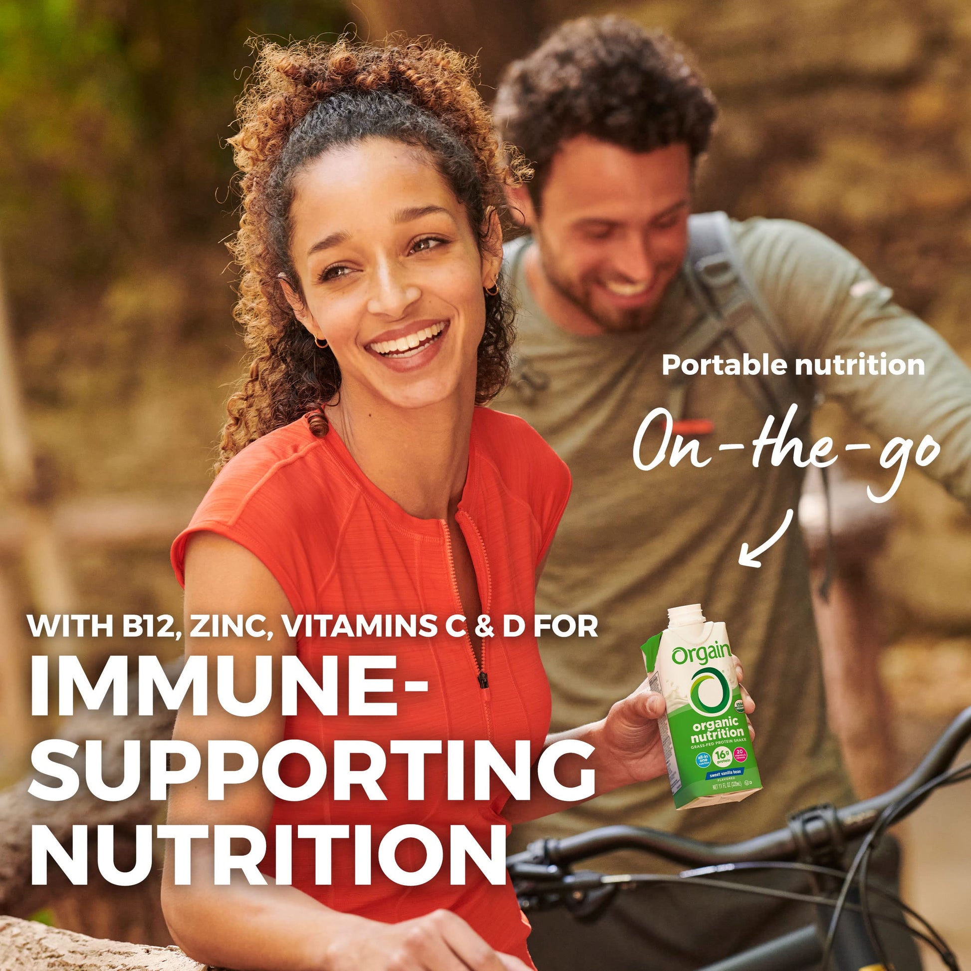 Orgain Organic Nutritional Protein Shake, Vanilla Bean - 16g Grass Fed Whey Protein Orgain