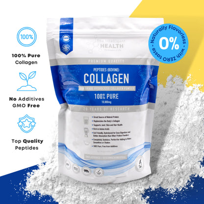 Hydrolysed Collagen Powder (Bovine) - High Protein Grass Fed Unflavoured Peptides