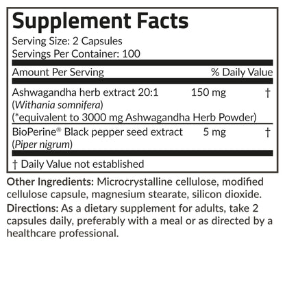 Futurebiotics Ashwagandha Extra Strength Stress & Mood Support with BioPerine