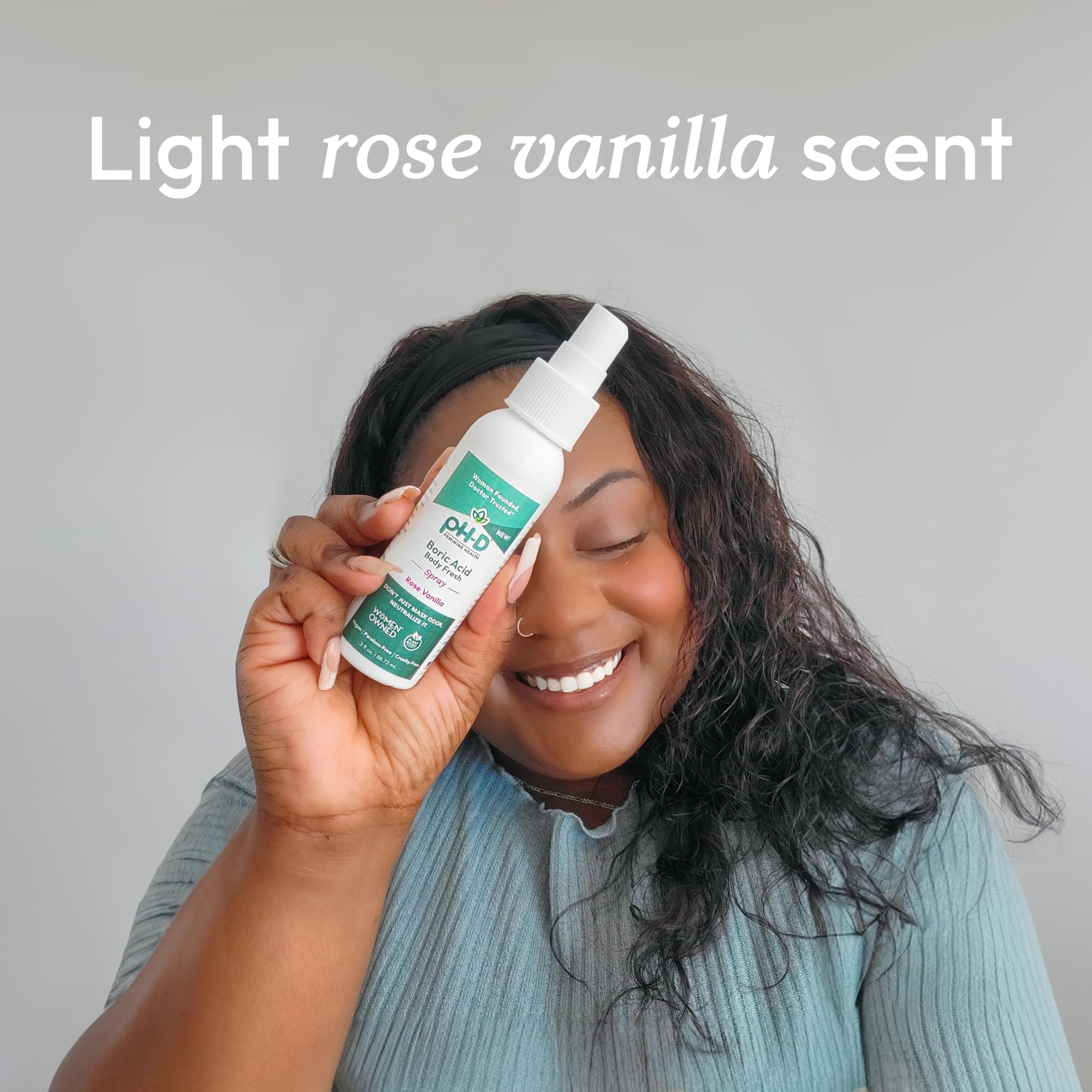 pH-D Feminine Health - Boric Acid Body Fresh Spray - Vegan, Paraben-Free, Plant Based pH-D Feminine Health Support