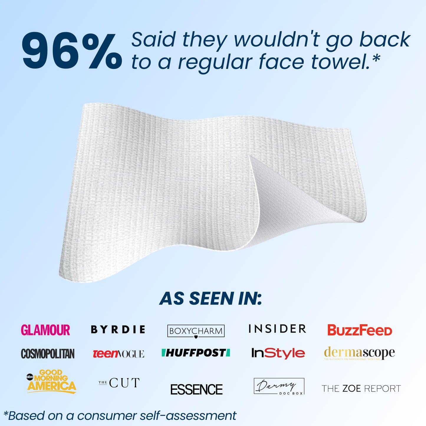 Clean Skin Club Clean Towels XL, Biodegradable Dermatologist Approved