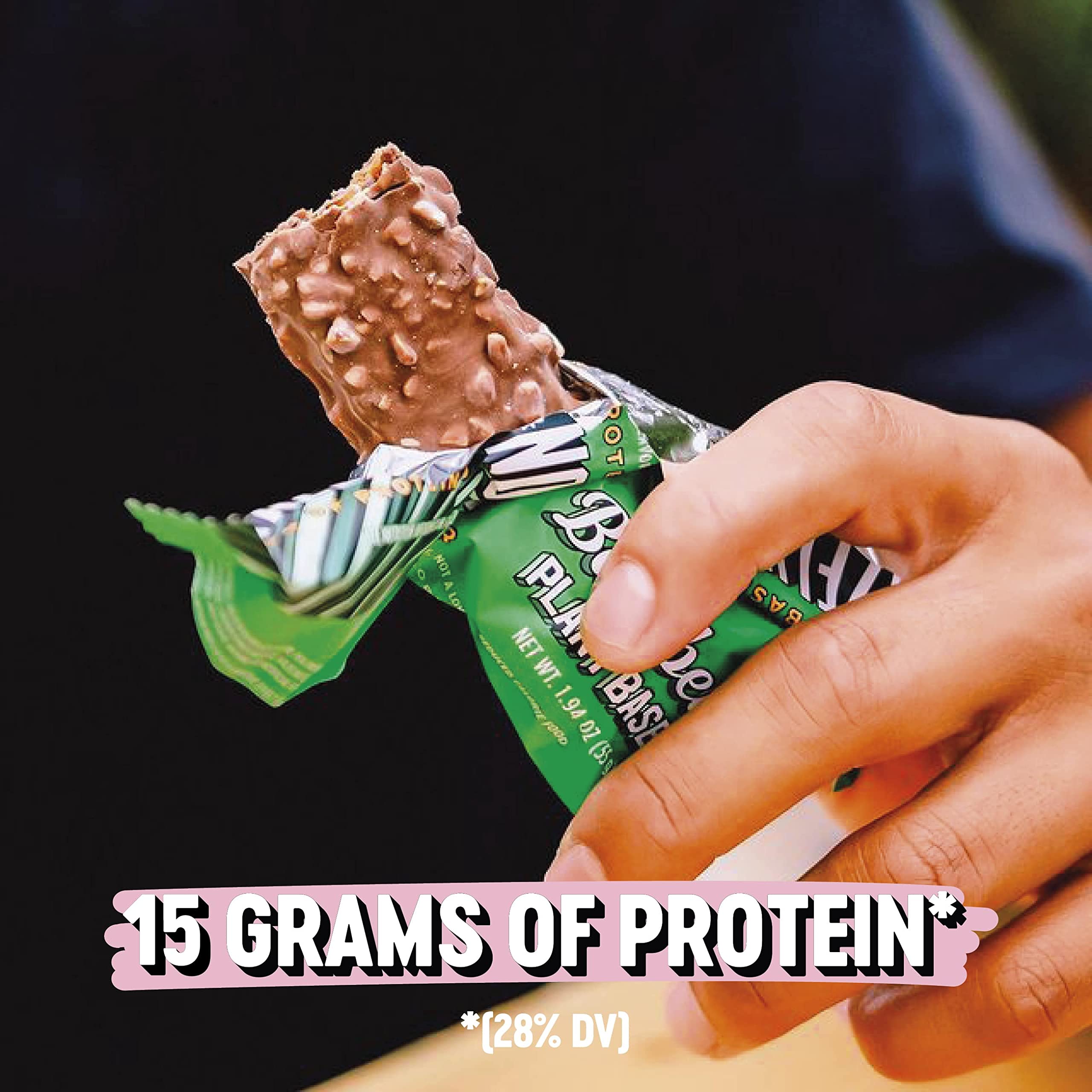 Barebells Vegan Protein Bars Hazelnut & Nougat - 12 Count, 1.9oz Bars - Features Plant BAREBELLS