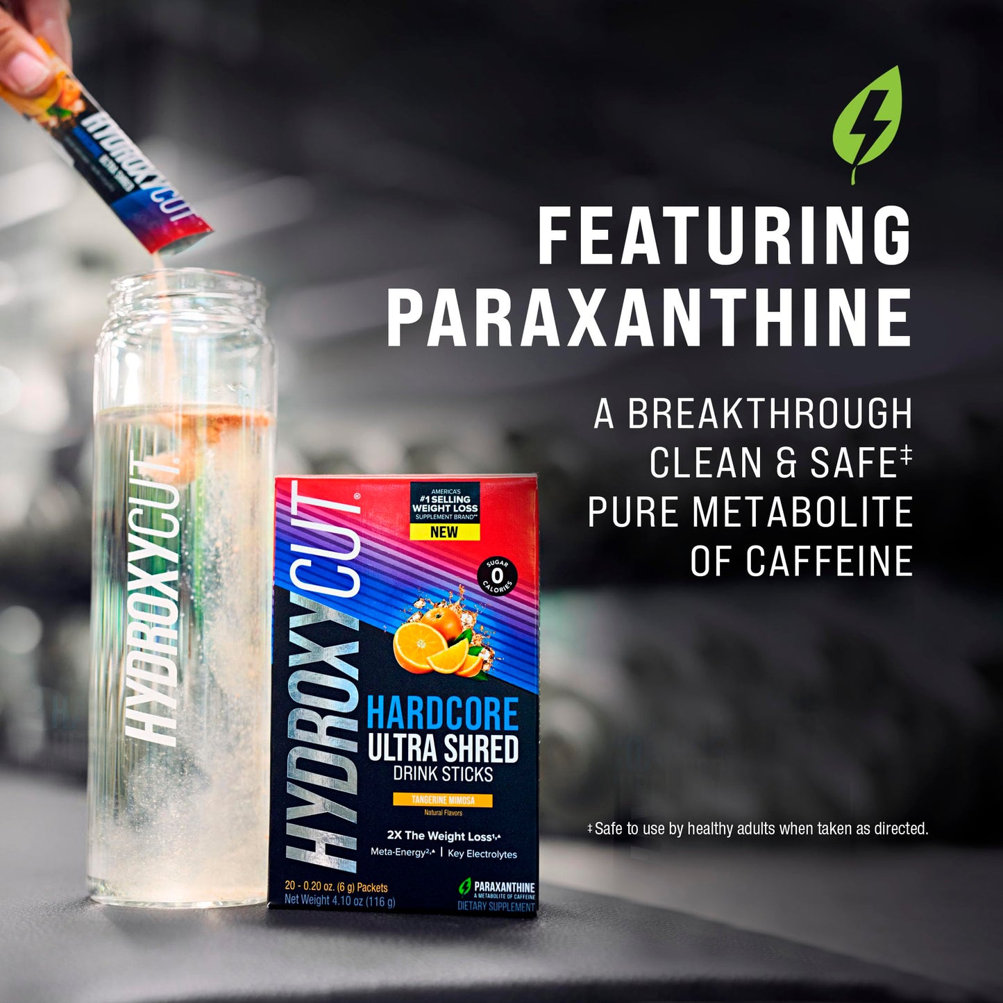 Hydroxycut Hardcore Ultra Shred Drink Sticks,Meta-Energy Drink Powder Metabolic Energy