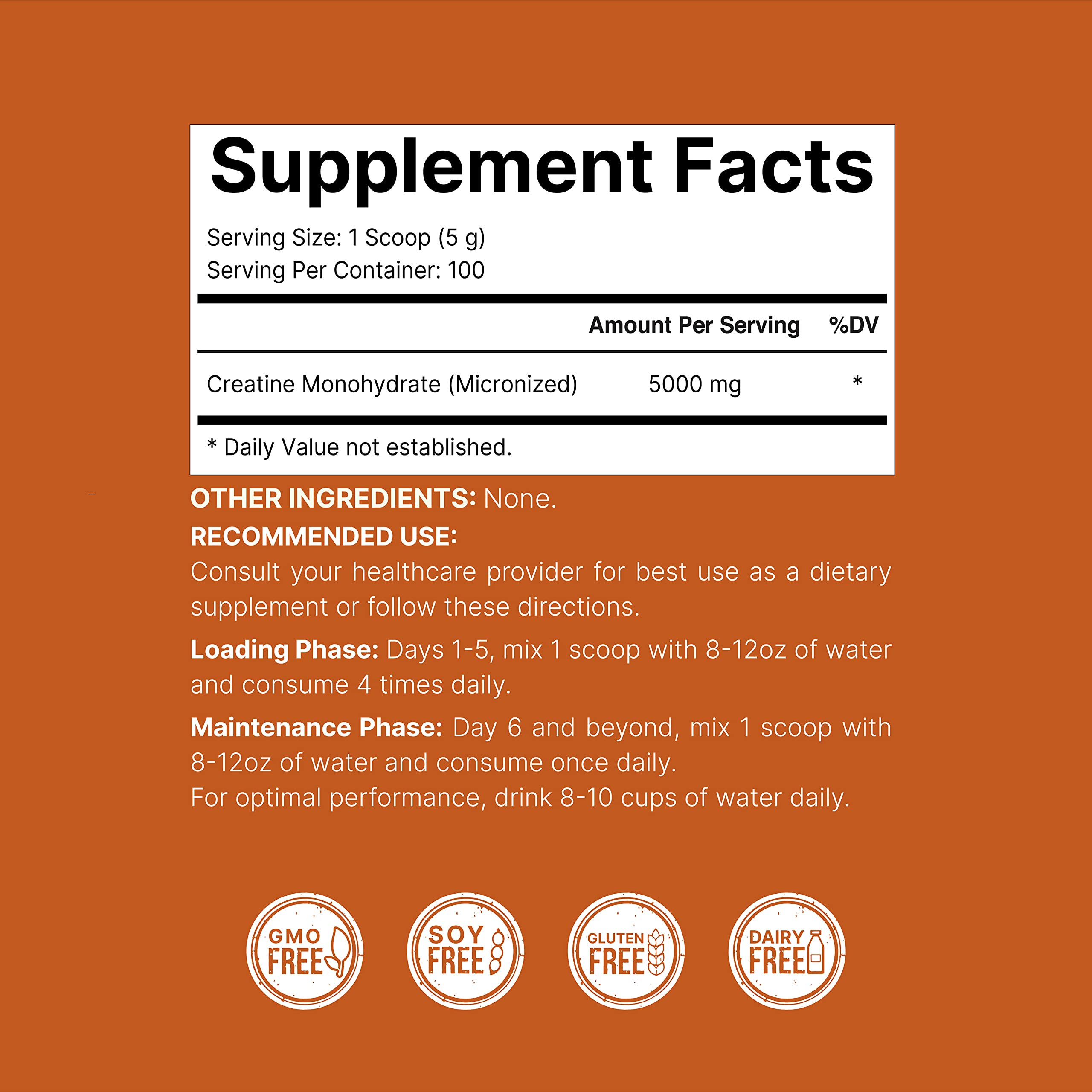 NatureBell 2 Pack Creatine Monohydrate Powder 500 Grams, 5000mg Per Serving NatureBell