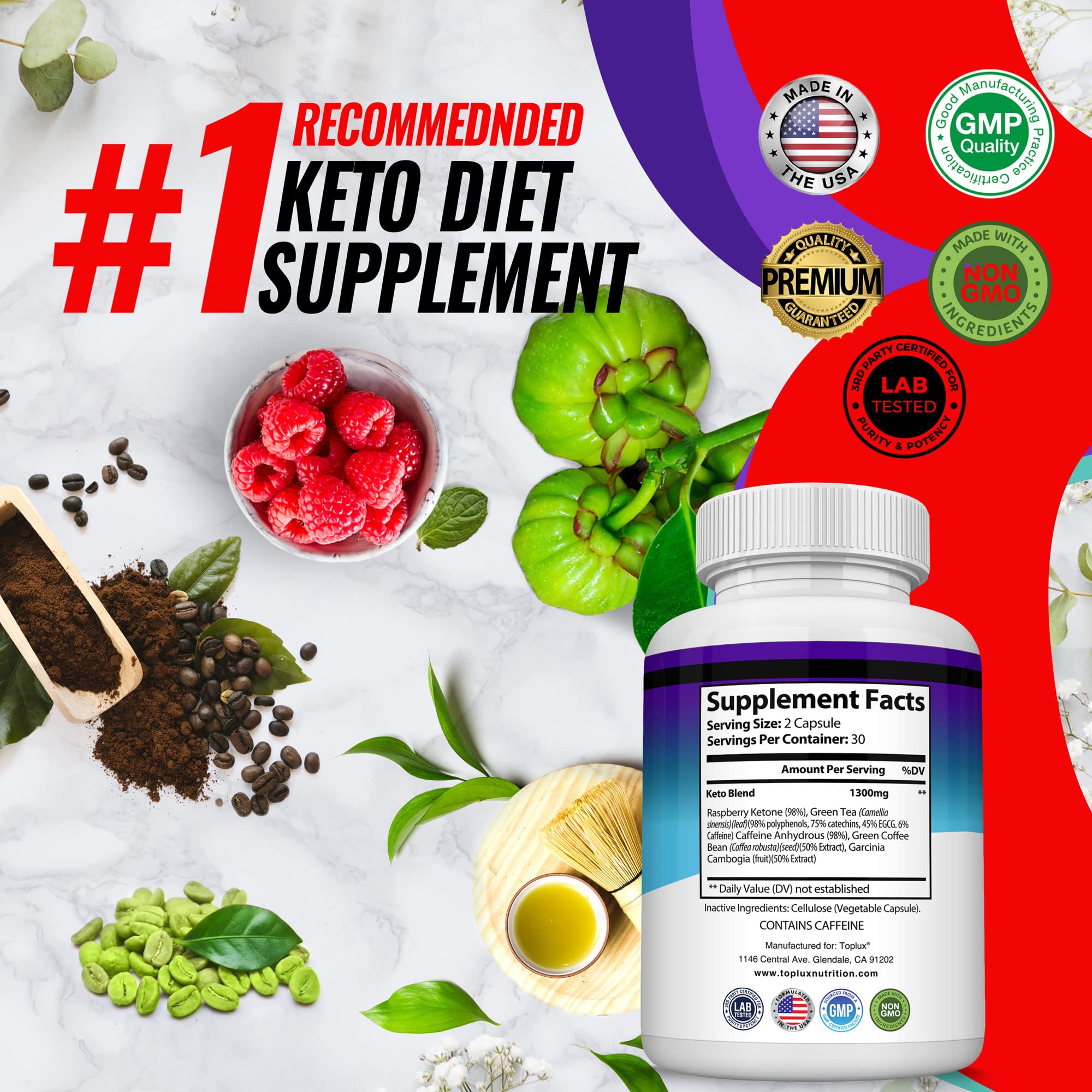 Keto Boost Diet Pills Ketosis Supplement - Natural Exogenous Keto Formula Support Energy