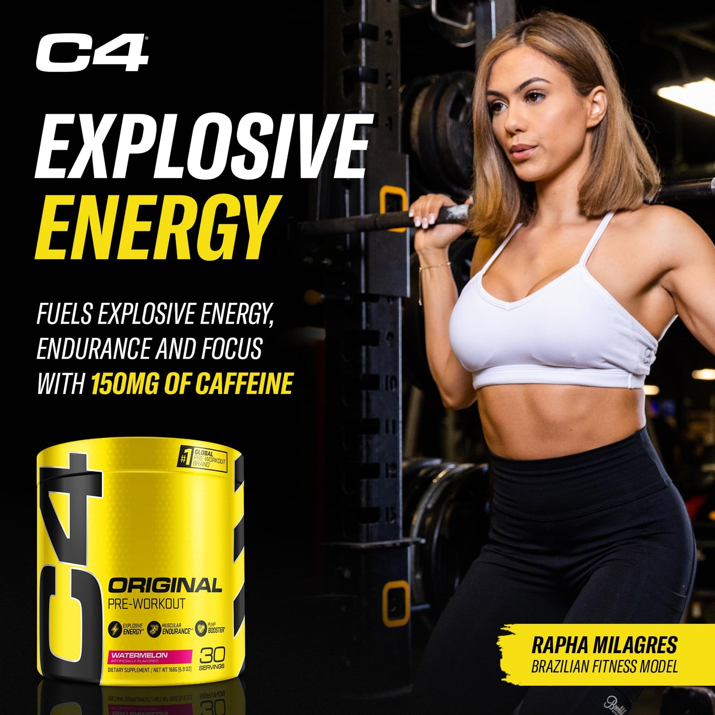 Cellucor C4 Original Pre Workout Powder Watermelon Sugar Free Preworkout Energy