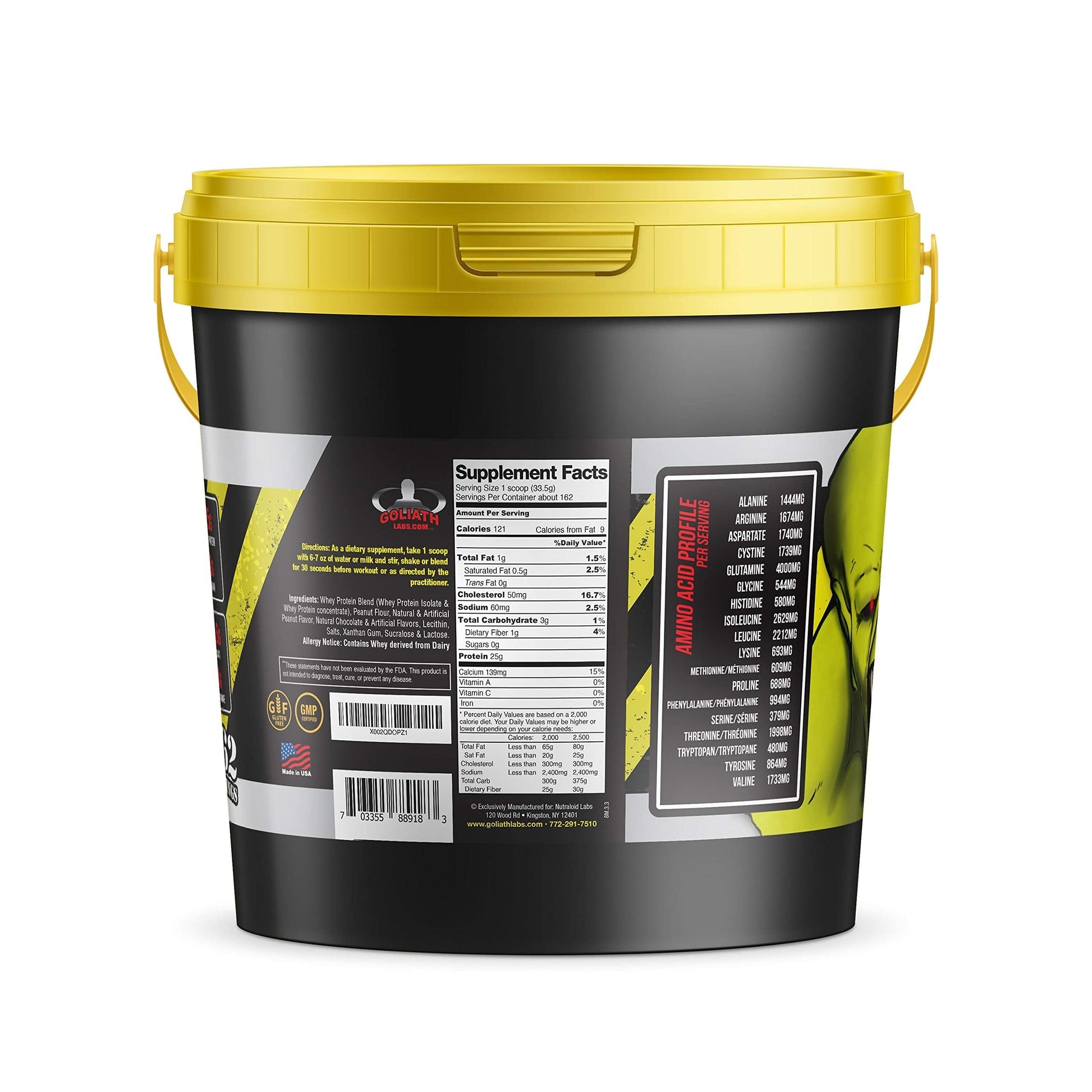 COLOSSAL LABS Muscle Growth Whey Protein [12 lbs/Pack of 1]–Peanut Butter Chocolate COLOSSAL LABS