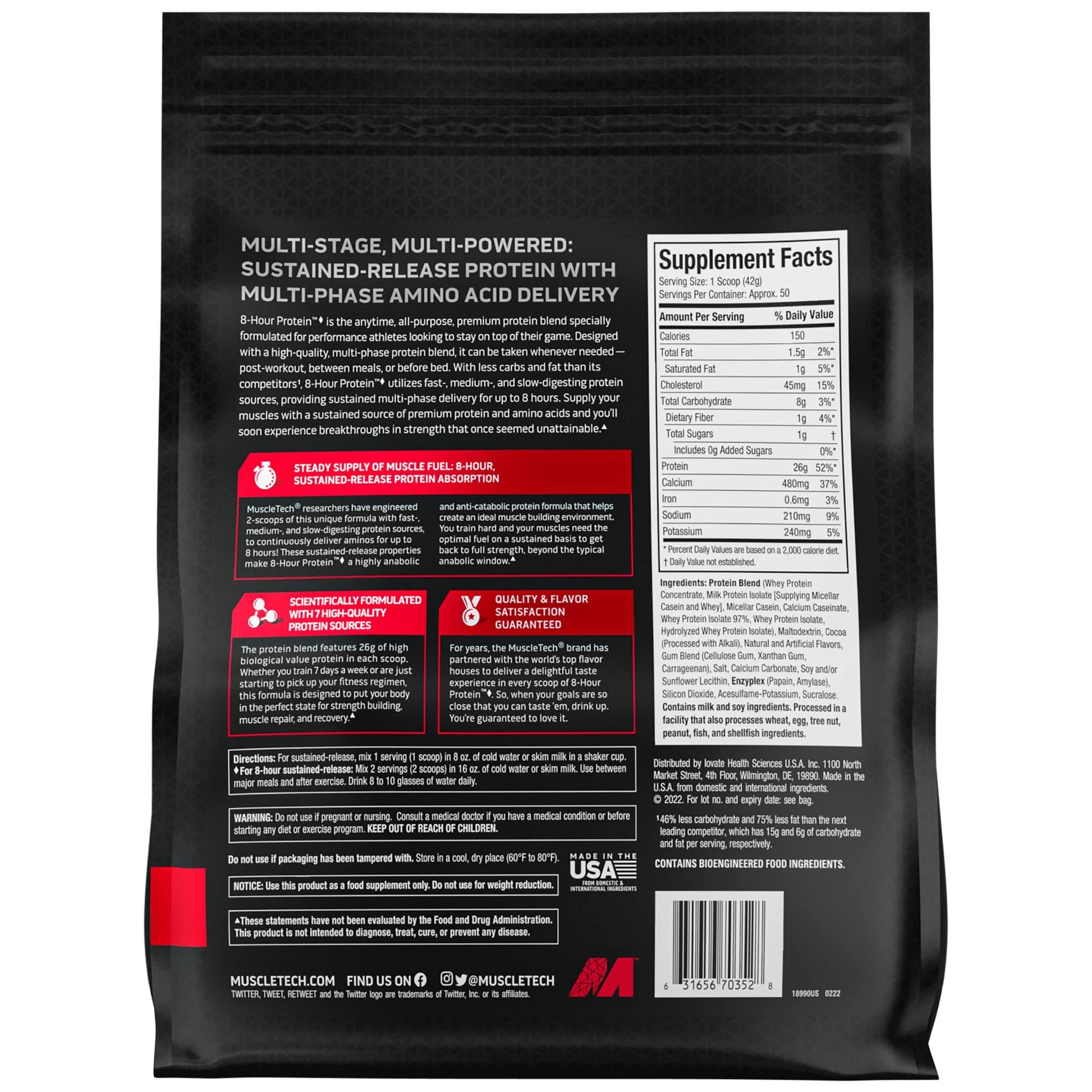 Muscletech Whey Protein Powder Phase8 Protein Powder & Platinum Multivitamin Muscletech