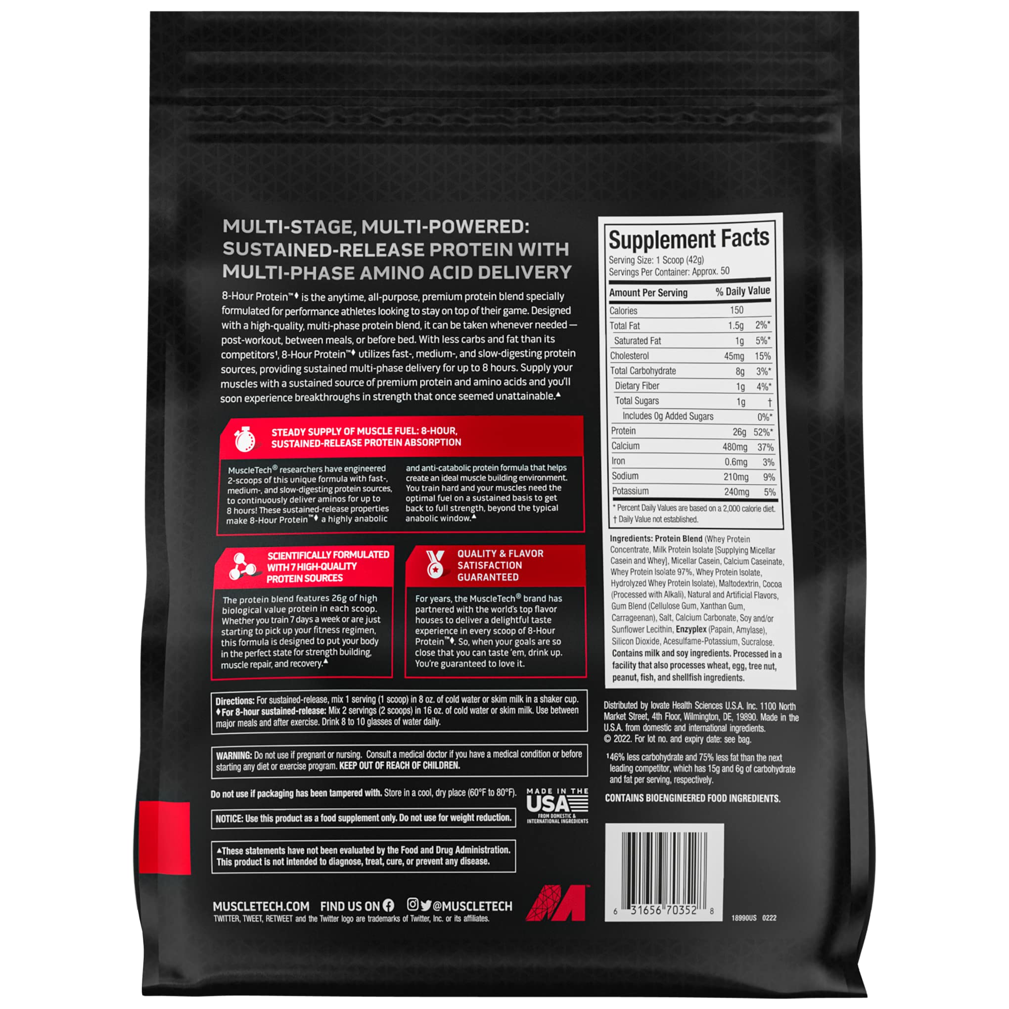 Muscletech Whey Protein Powder Phase8 Protein Powder & Platinum Multivitamin Muscletech