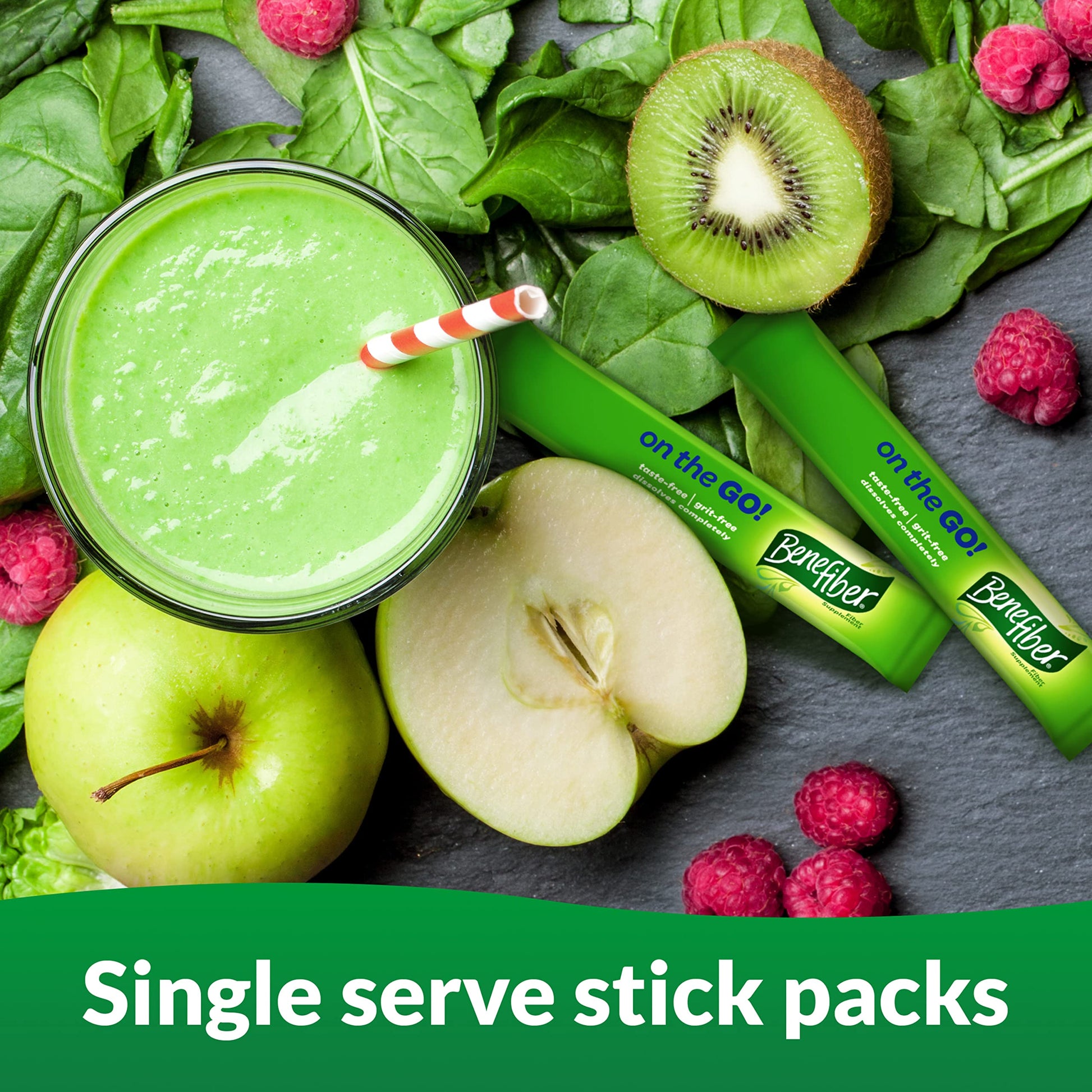 Benefiber On the Go Prebiotic Fiber Supplement Powder for Digestive Health, Daily Fiber Benefiber