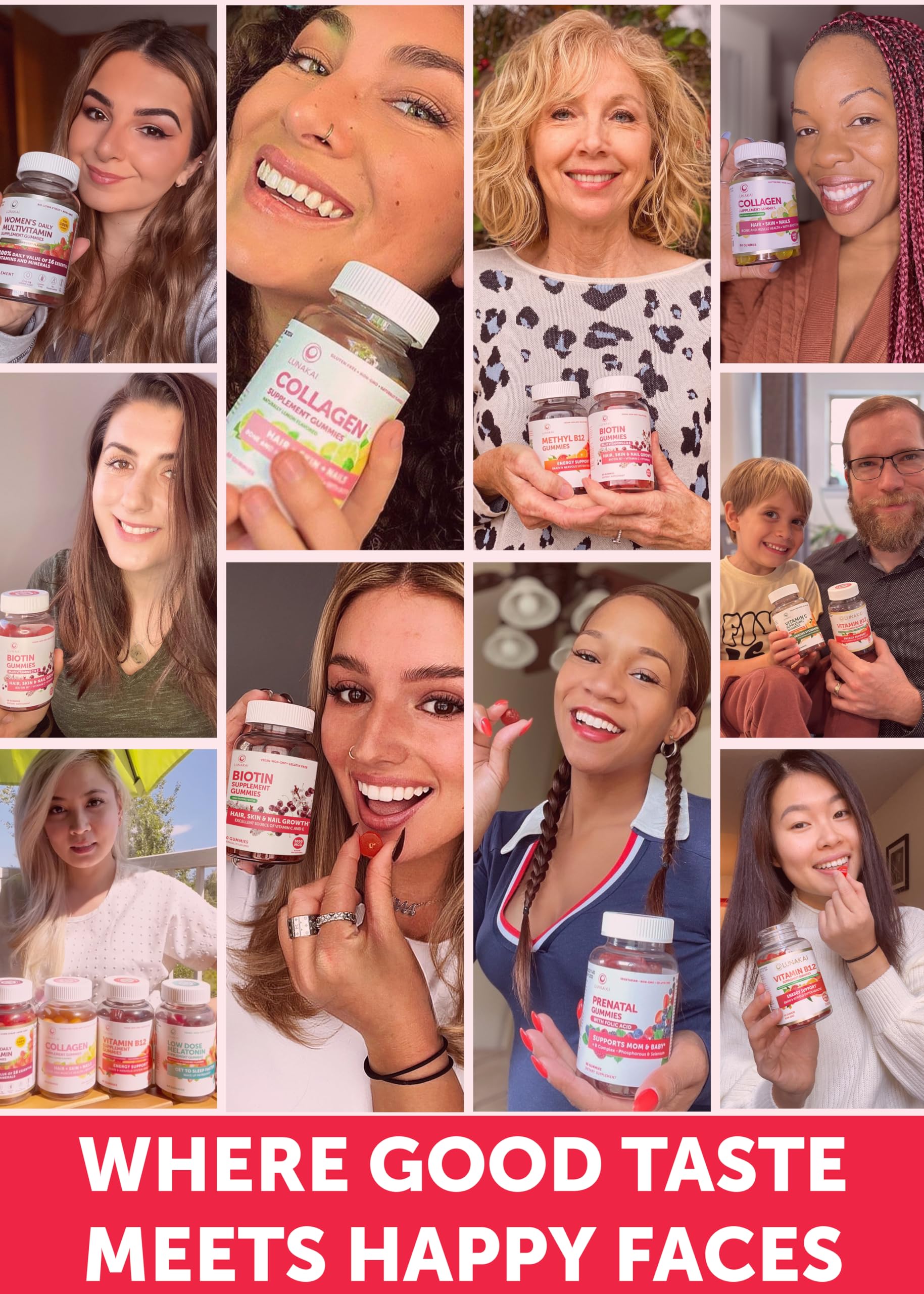 Prenatal Vitamins with Iron & Folic Acid - Proprietary Formula Pregnancy Multivitamin Gummies Lunakai