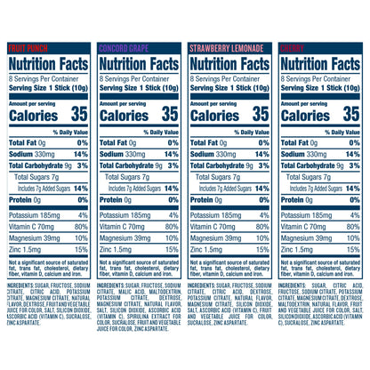 DripDrop Hydration - Electrolyte Powder Packets - Grape, Fruit Punch, Strawberry Lemonade