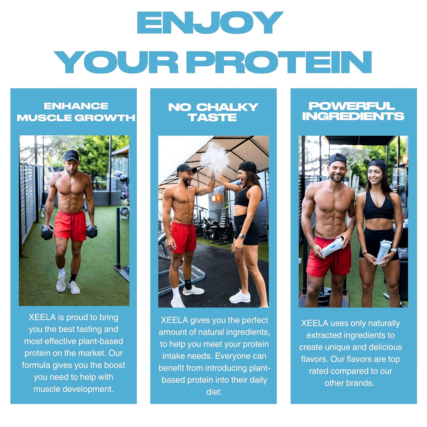 XEELA Plant Based Vegan Protein Powder - Independently Tested - 25g High Protein