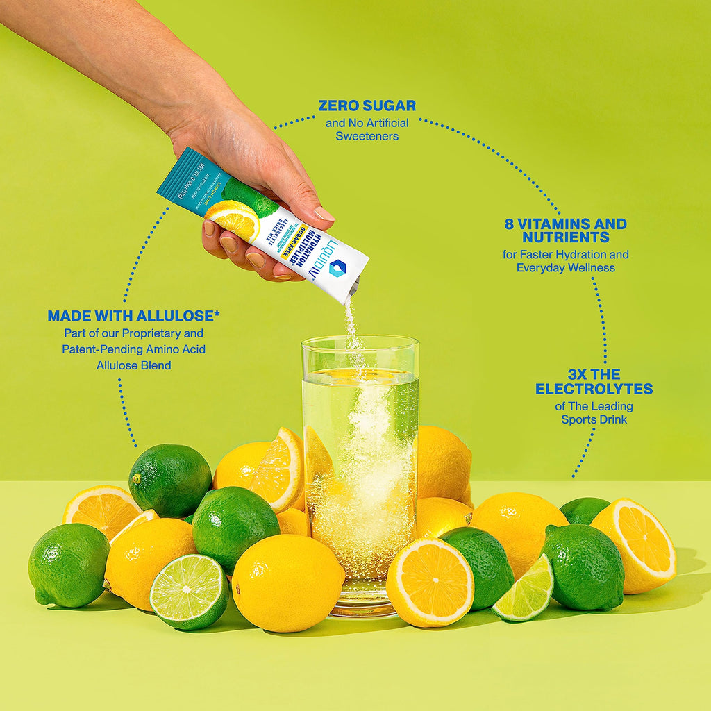Liquid I.V. Sugar-Free Hydration Multiplier - Lemon Lime – Hydration Powder Packets 