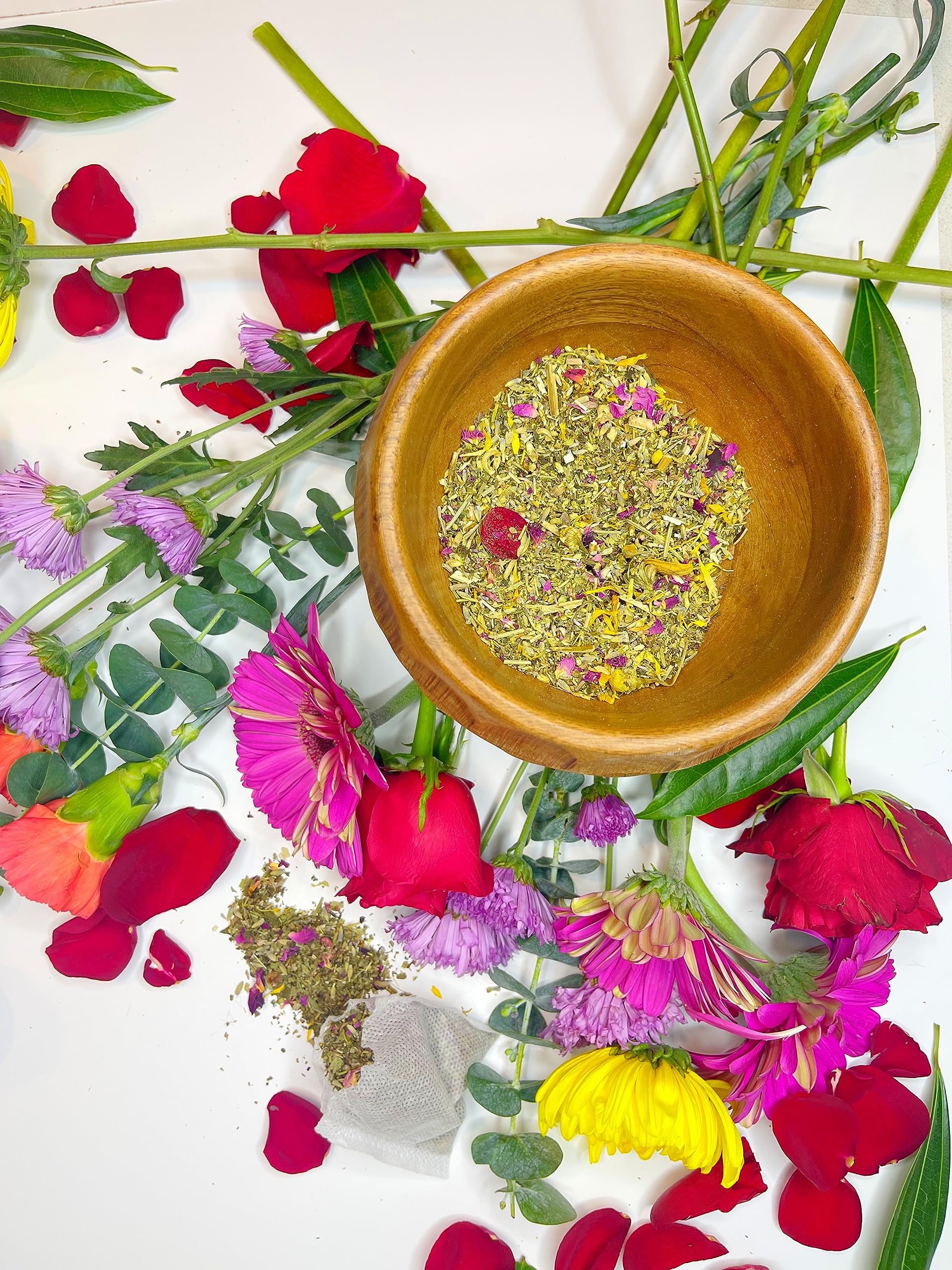 Menopause Yoni Steaming Herbs | 1 Month Supply | 100% Organic Herbal Blending Her Pink Pearl