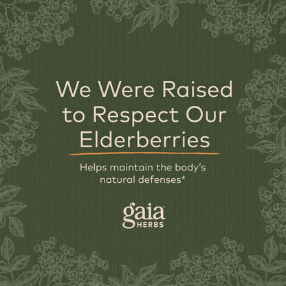 Gaia Herbs Black Elderberry (Sambucus Nigra) Extra Strength Gummies