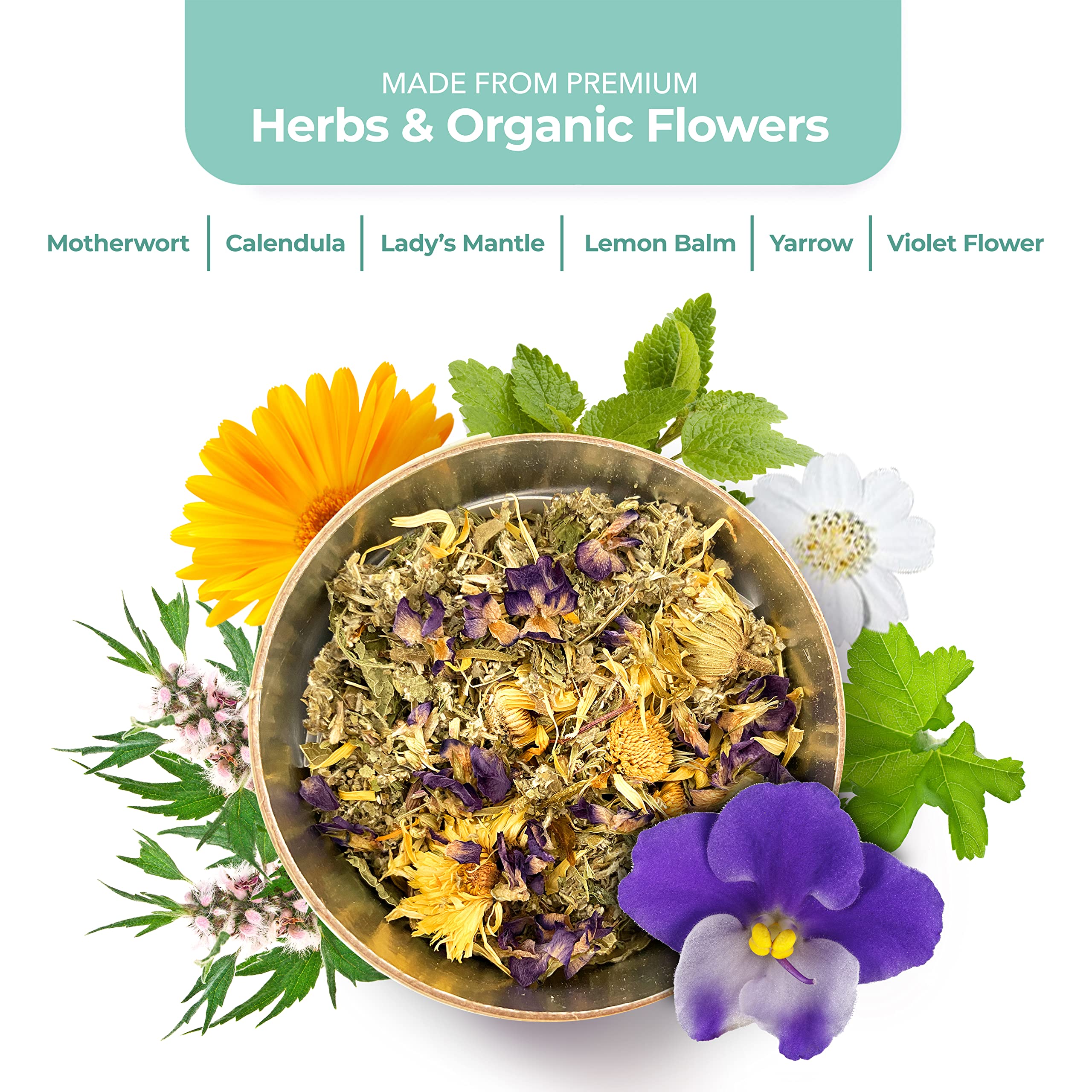 Leiamoon - Vaginal Steam Herbs Blends V Steam Kit for Cleansing, Regulating, and Balancing Leiamoon