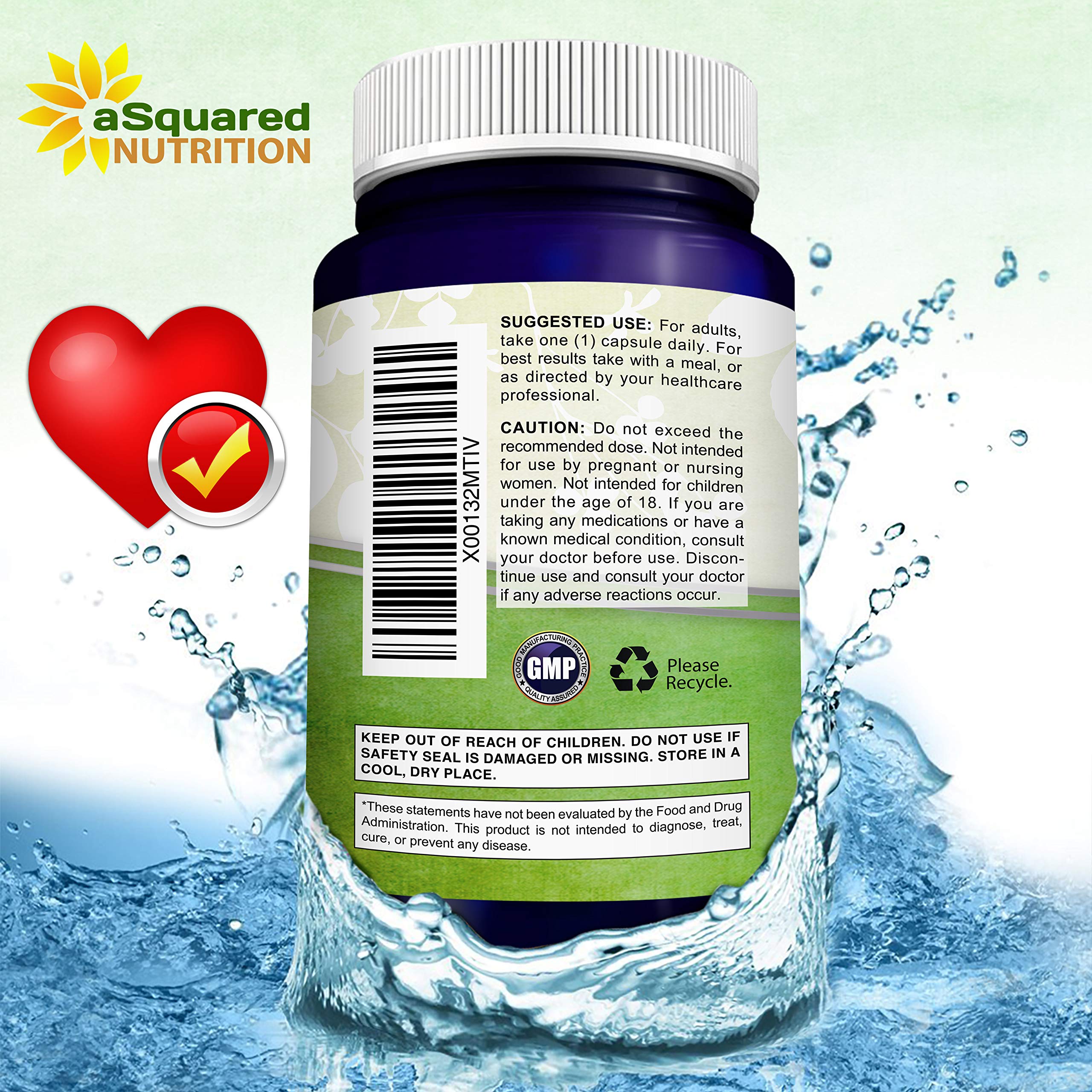 aSquared Nutrition CoQ10 (400mg Max Strength, 200 Capsules) - High Absorption Vegan aSquared Nutrition