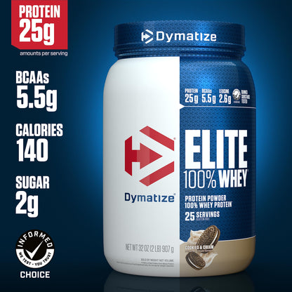 Dymatize Elite 100% Whey Protein Powder, Quick Absorbing & Fast Digesting for Optimal