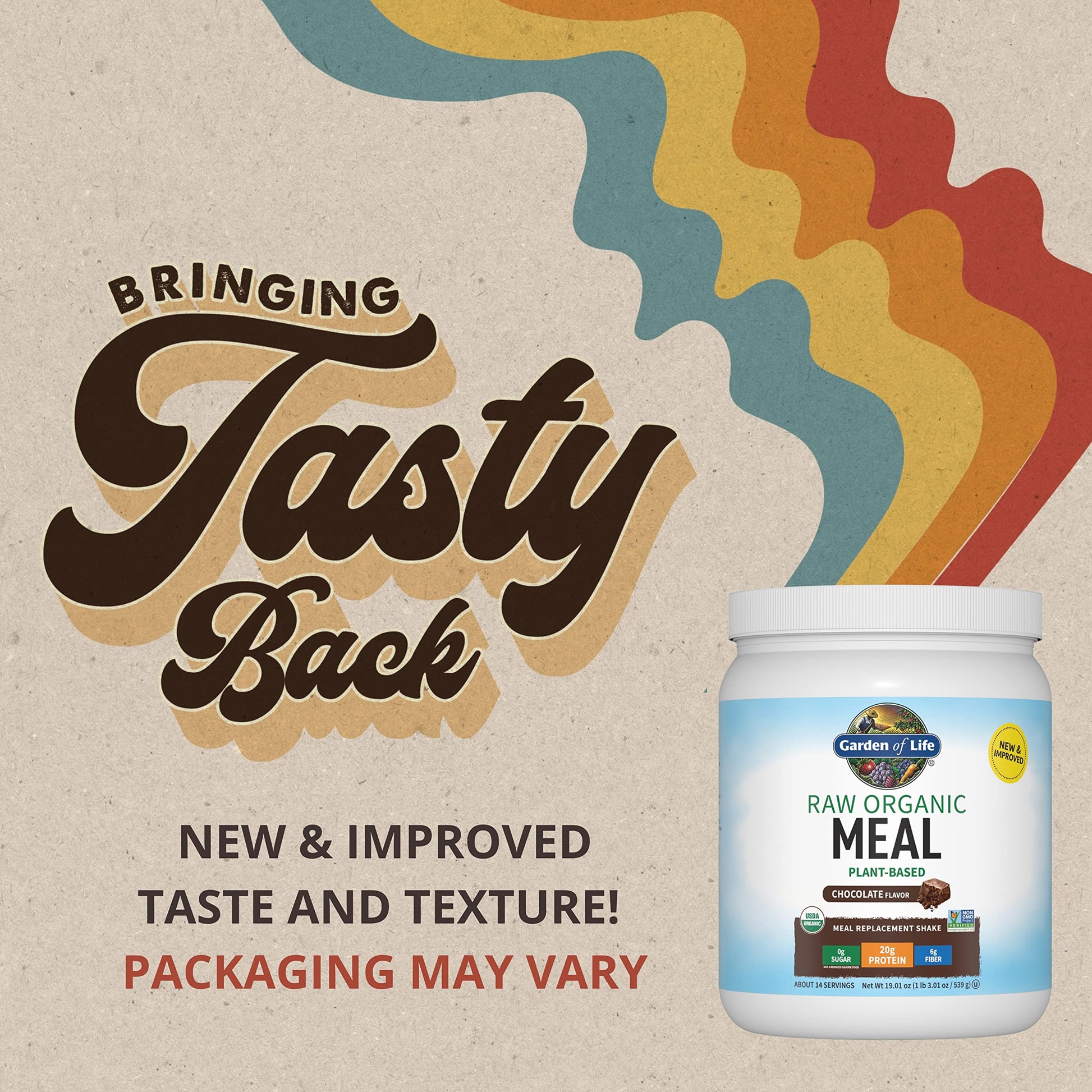 Garden of Life Vegan Protein Powder - Raw Organic Meal Replacement Shakes