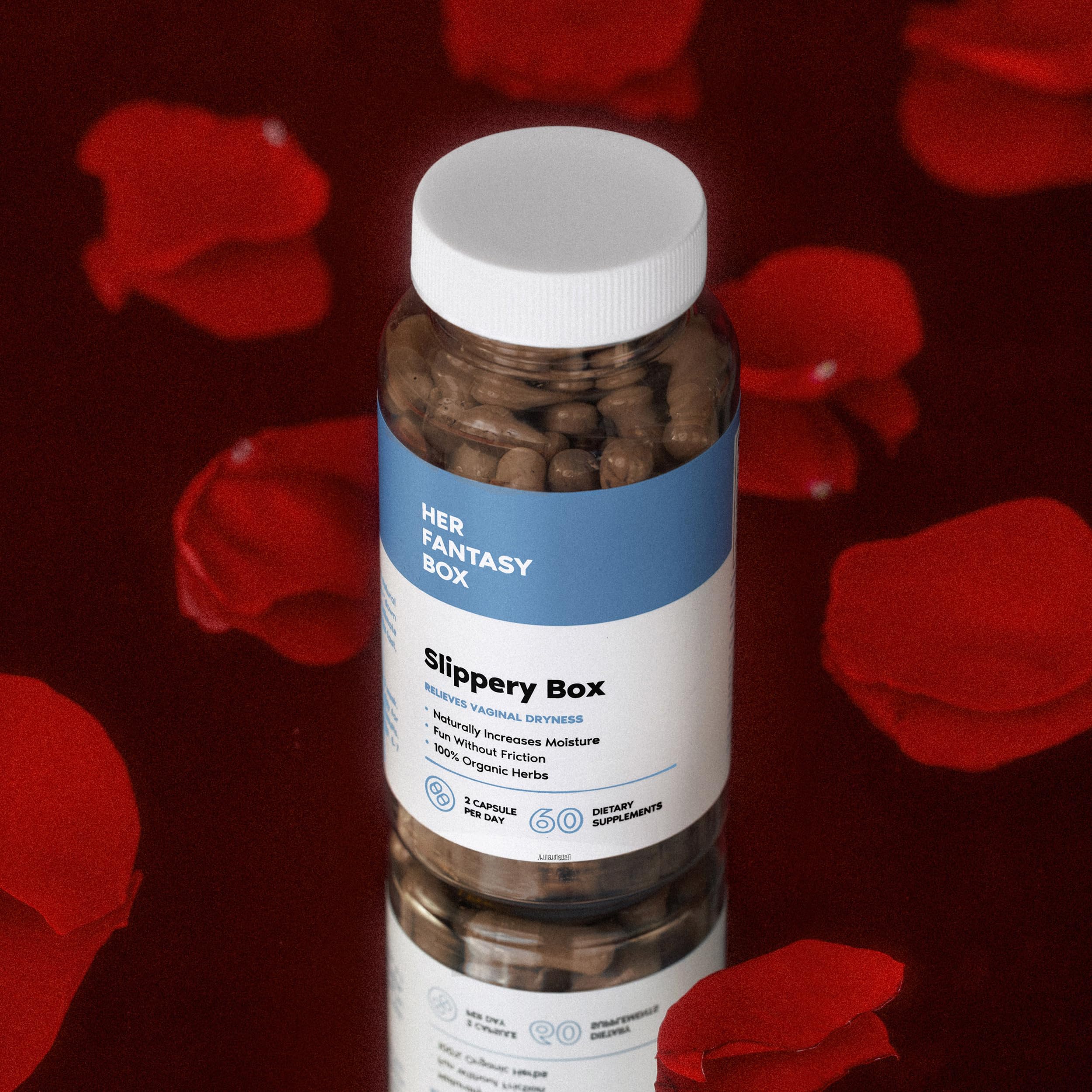 Her Fantasy Box Slippery Box Feminine Care for Vaginal Health | Feminine Care for Women, 60 Fast Her Fantasy Box