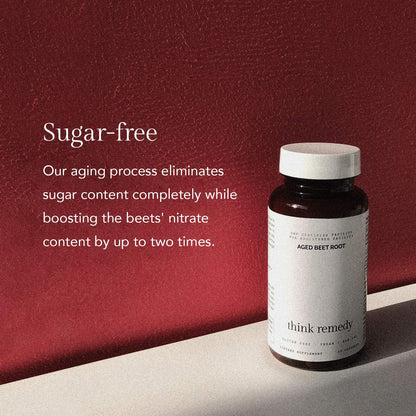 Think Remedy Aged Beet Root Capsules - Beet Pills for Stamina - Organic Beet Root Powder