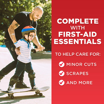 Johnson & Johnson All-Purpose Portable Compact First Aid Kit for Minor Cut