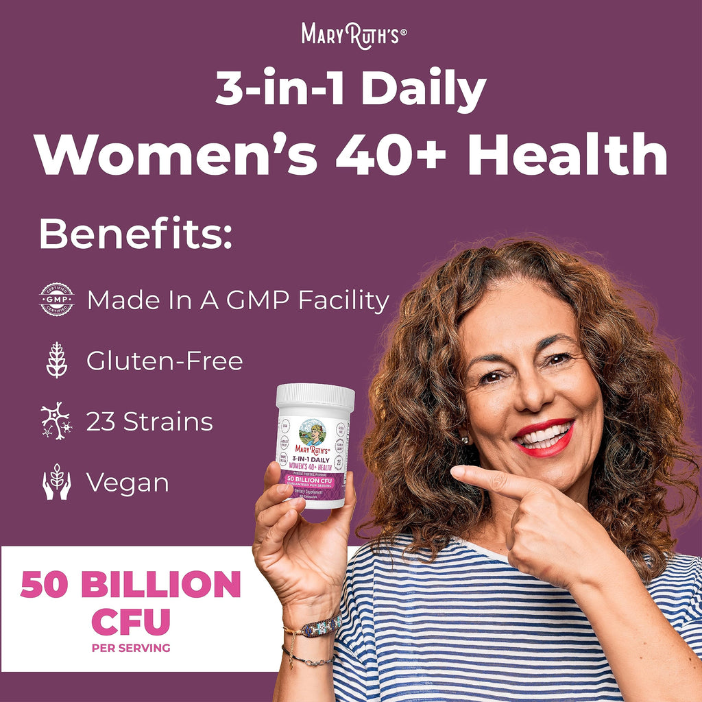 Mary Ruth's 3 in 1 Women's 40+ Health Probiotic, 30 CT