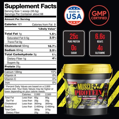 COLOSSAL LABS Muscle Protein Whey Powder [12 lbs/Pack of 1]-Strawberry Protein