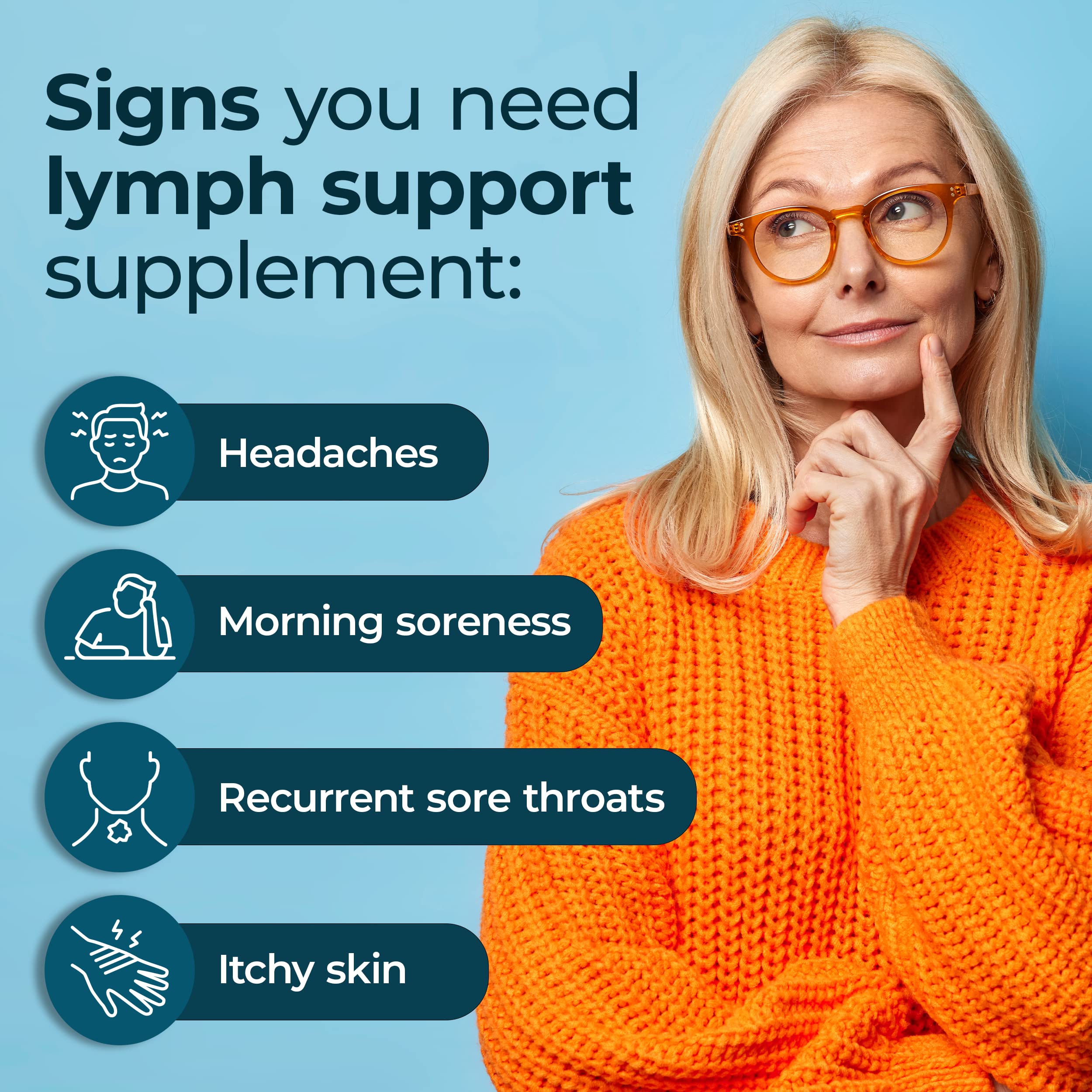 PUREHEALTH RESEARCH Lymph System Support Supplement - Lymphatic Drainage Supplement PUREHEALTH RESEARCH