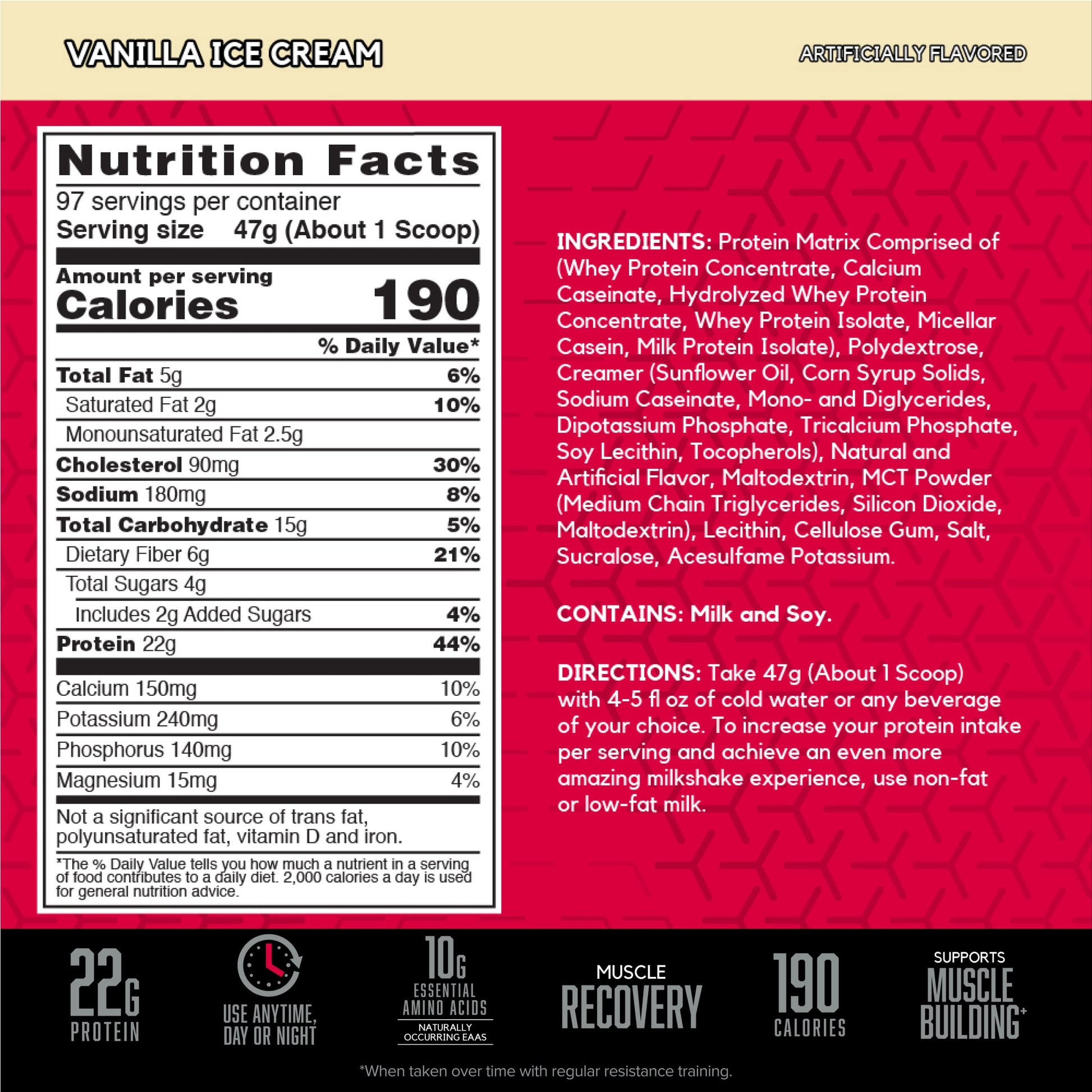 BSN SYNTHA-6 Whey Protein Powder, Vanilla Protein Powder with Micellar Casein BSN