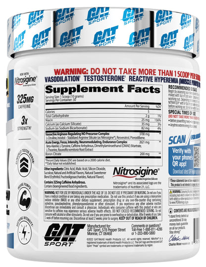 GAT SPORT Nitraflex Advanced Pre-Workout Powder, Increases Blood Flow