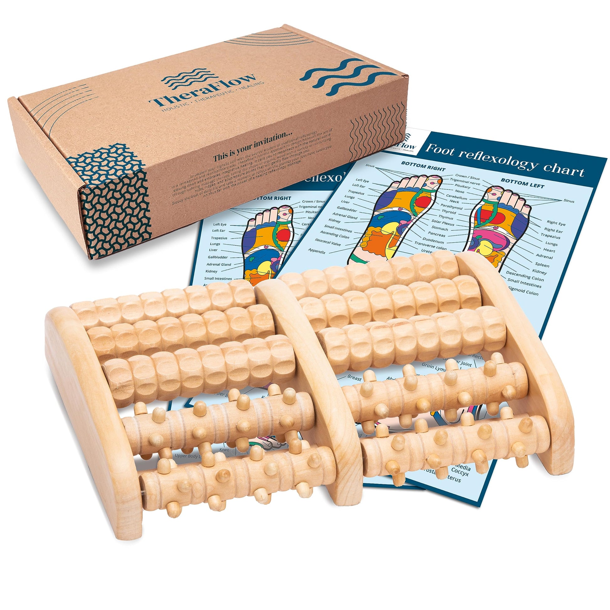 TheraFlow Foot Massager for Plantar Fasciitis Relief, Relaxation Gifts for Women, Men 